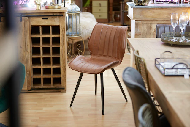 Alfa Vegan Leather Dining Chair - SET of TWO - Image 15