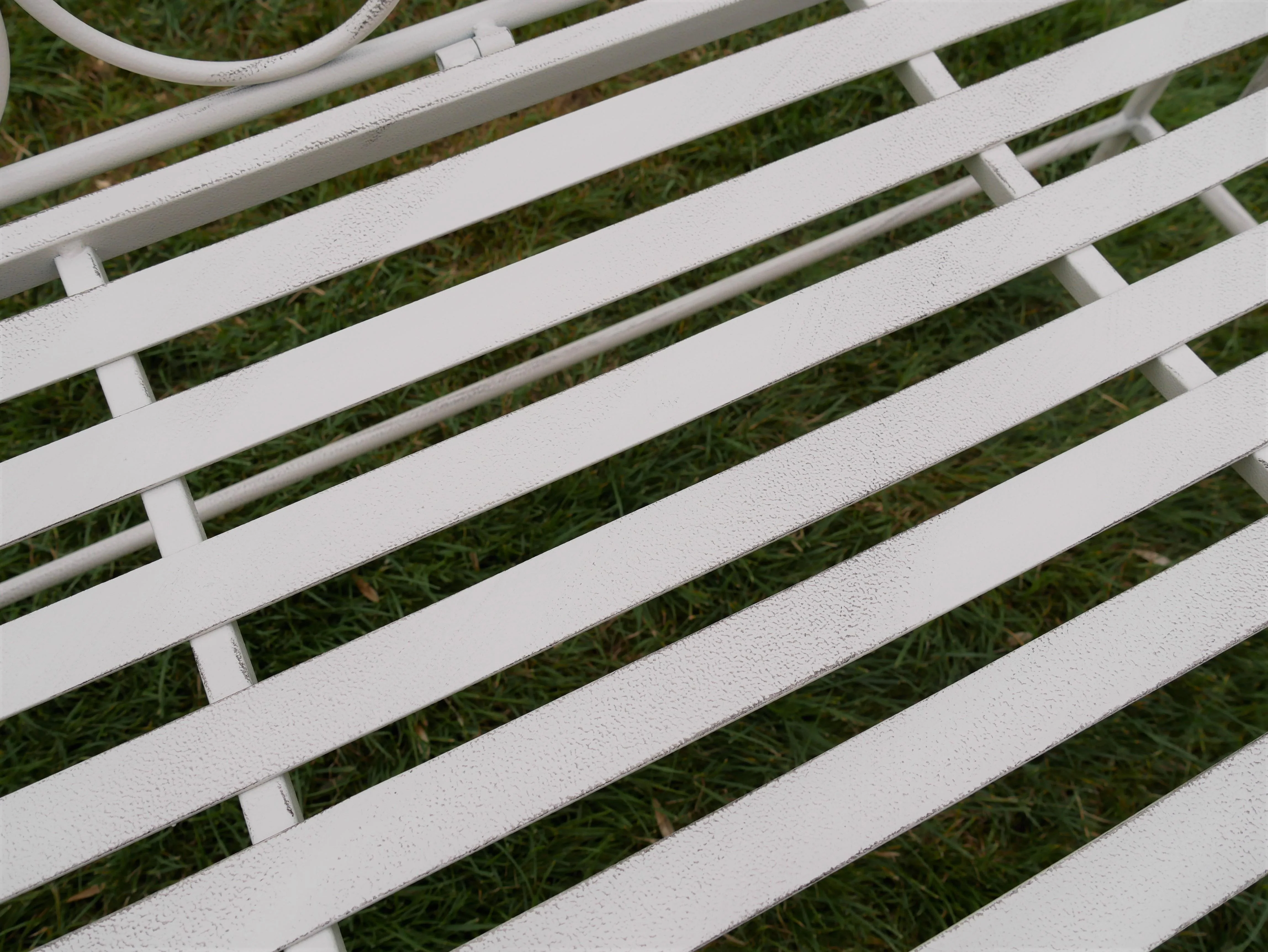 Outdoor Cream Bench - Image 5