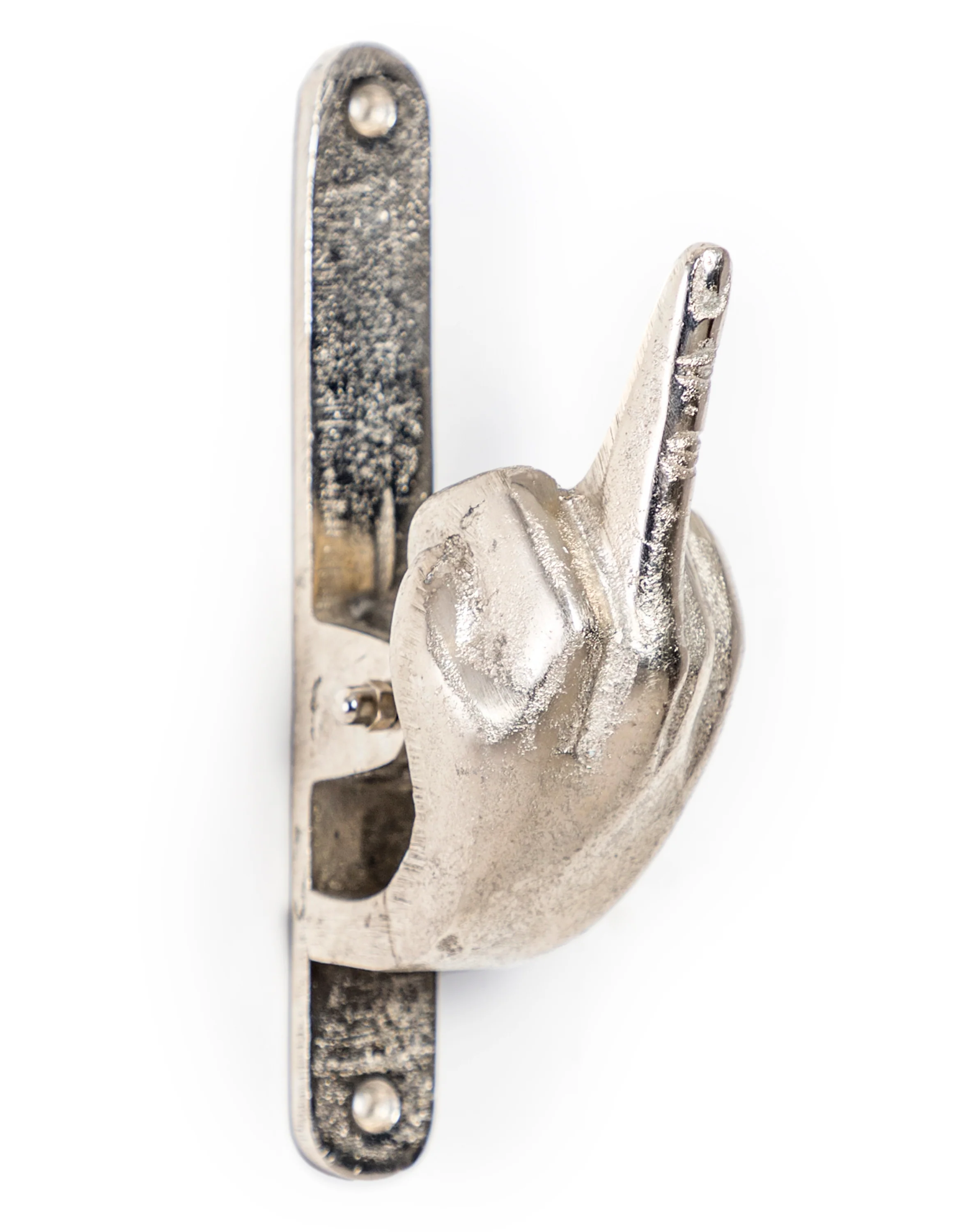 Antique Gold Middle Finger Hand Door Knocker - Image 2