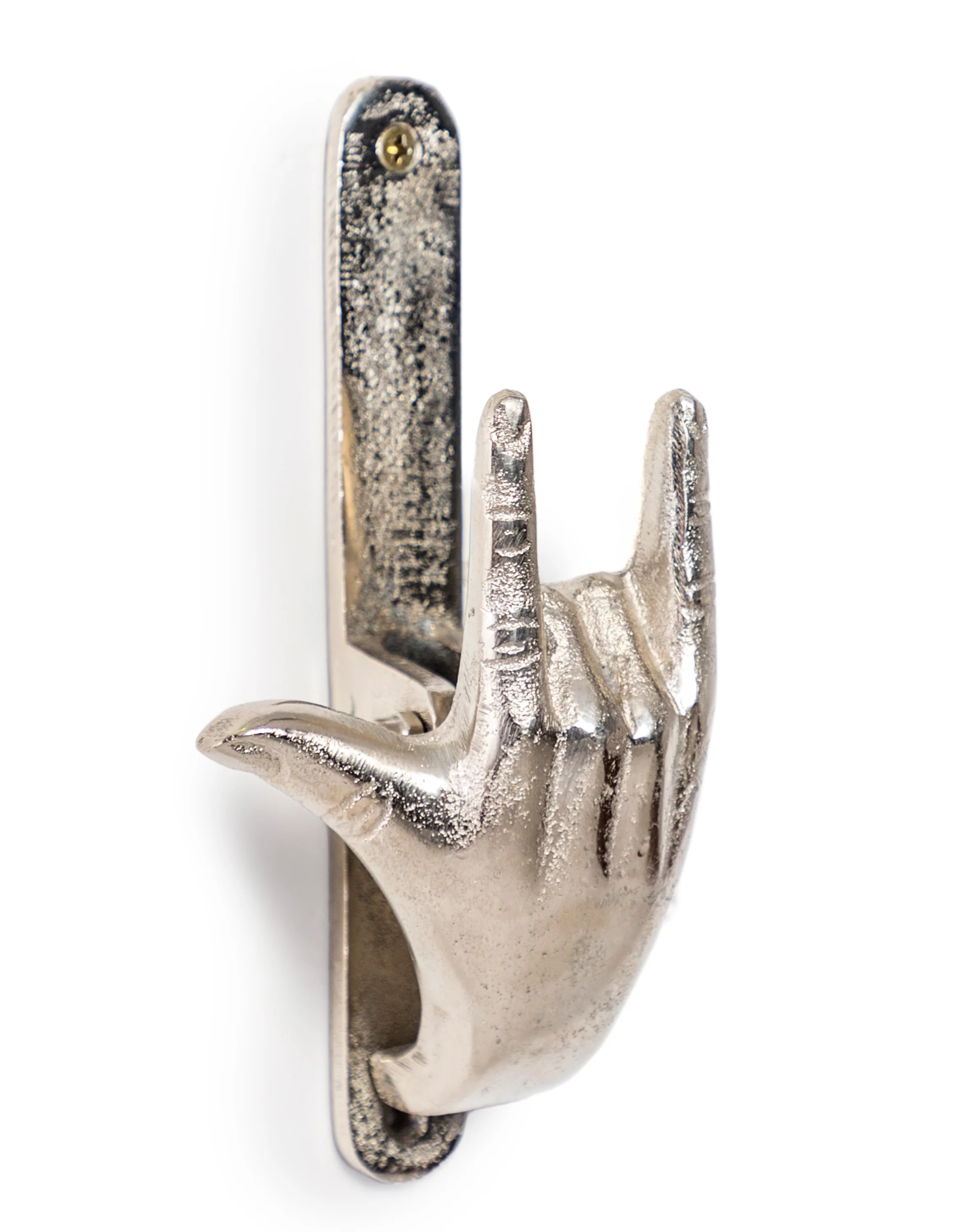 Antique Gold Rock On Hand Door Knocker SALE - Image 2