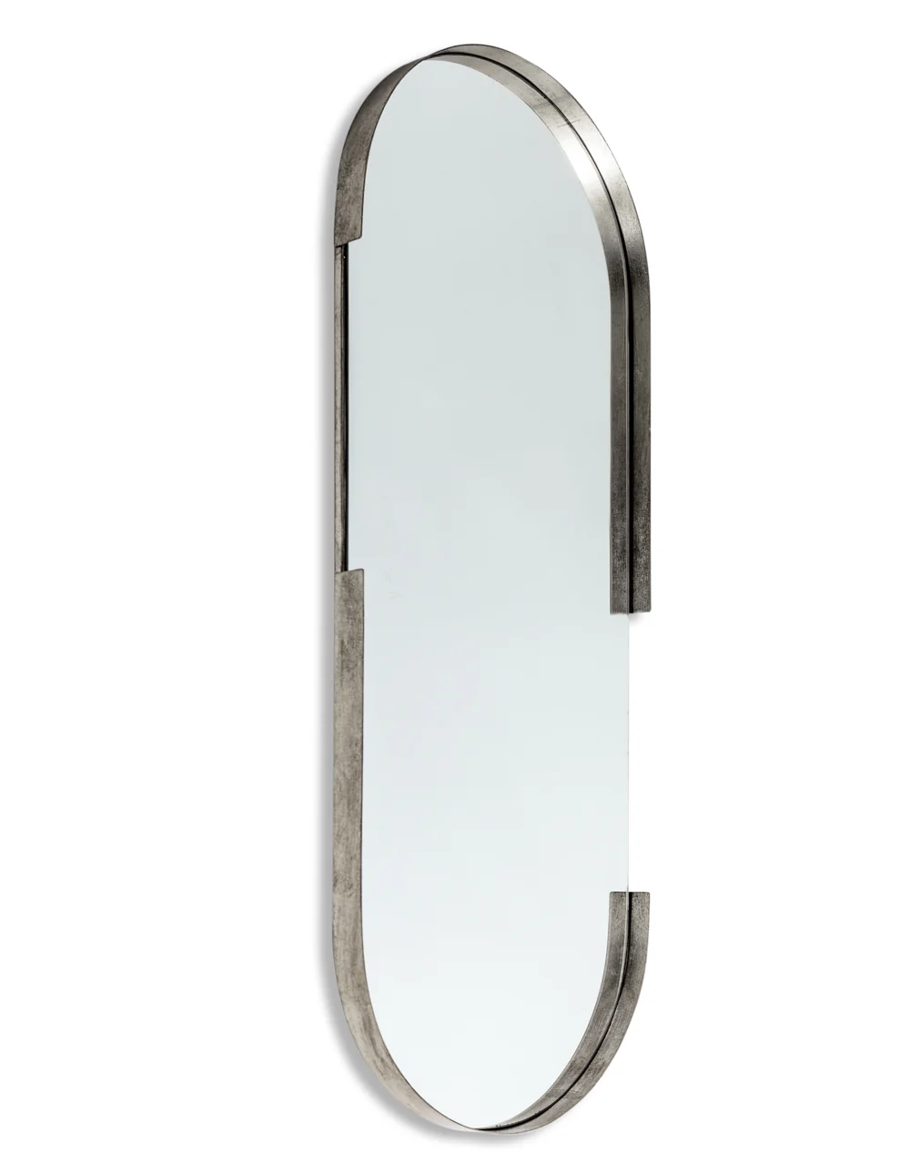 Antique Silver/Champagne Large Portrait Wall Mirror - Image 2