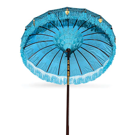Bali Sun Parasol - Blue / Gold - Image 3