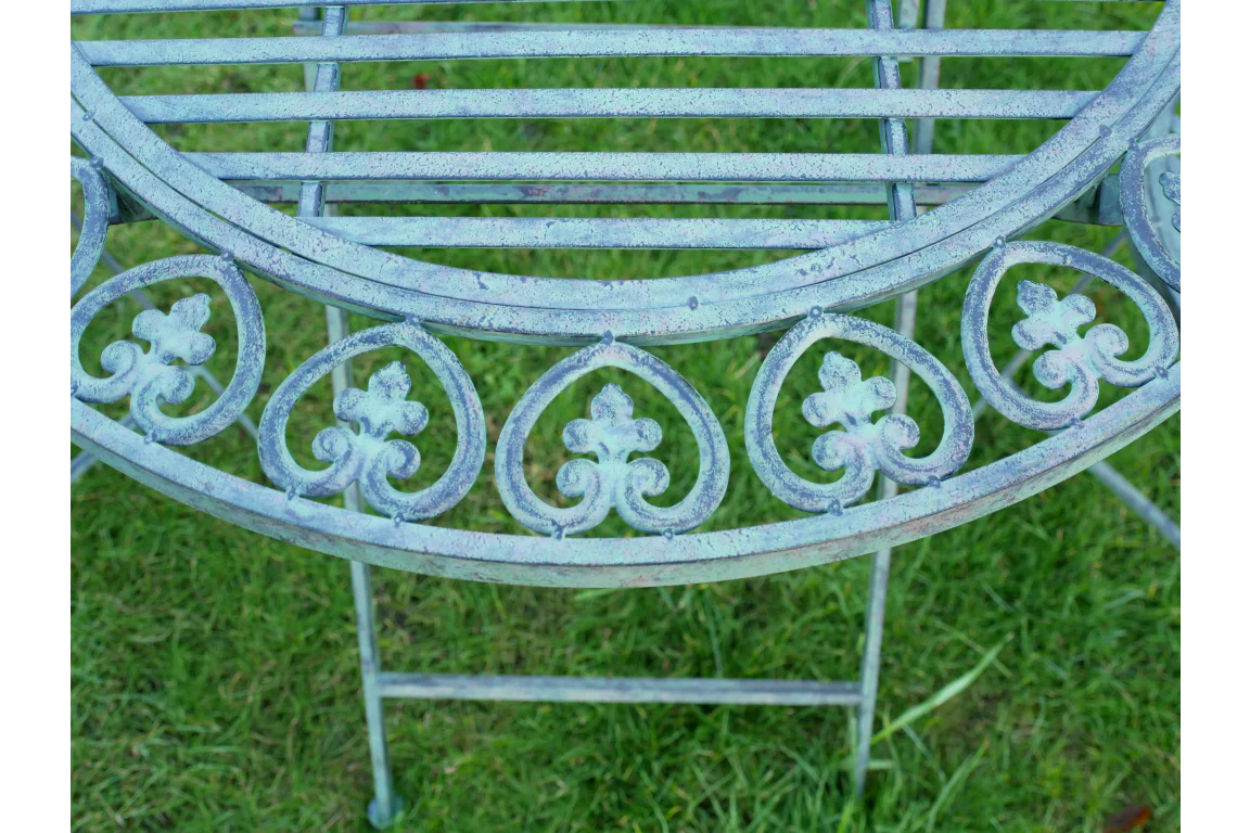Bistro Set - Antiqued Green/Blue Finish - Image 2
