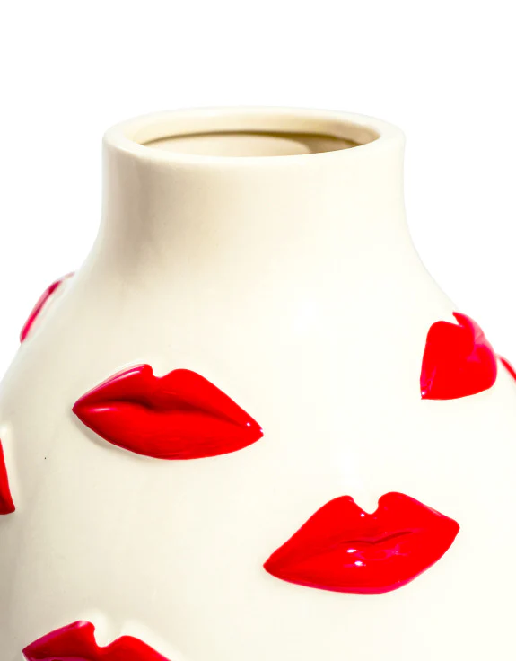 Ceramic Vase - Lips Red - Image 2