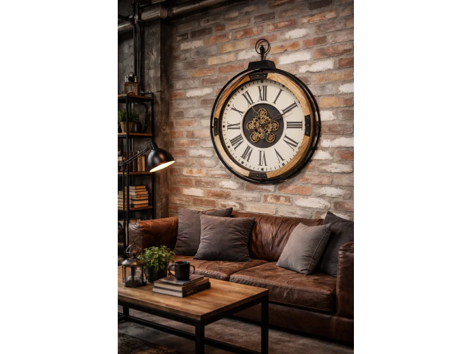 Clock With Moving Cogs