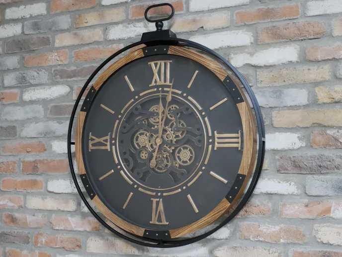 Clock With Moving Cogs Large - Image 2