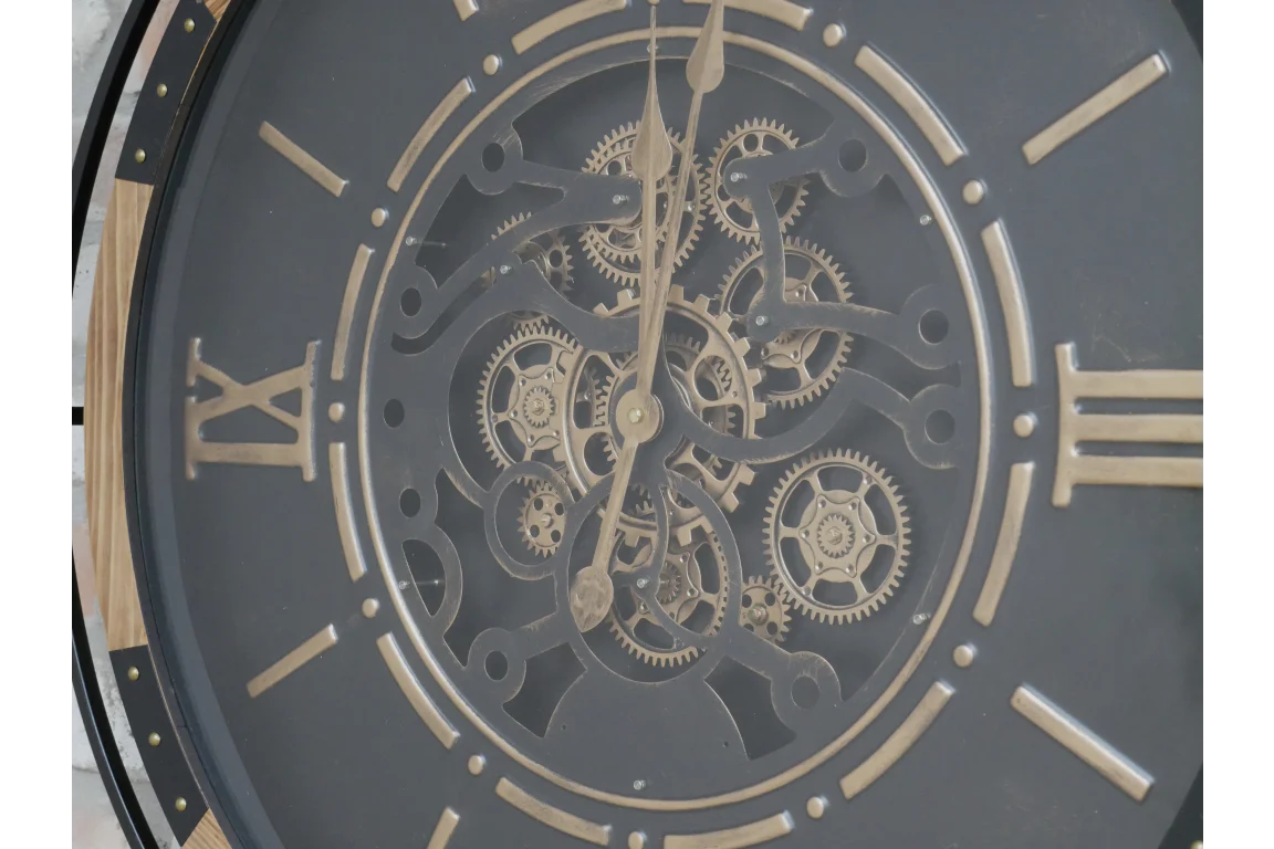 Clock With Moving Cogs Large - Image 3