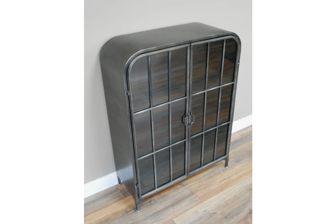 Display Cabinet Glass & Metal Curve