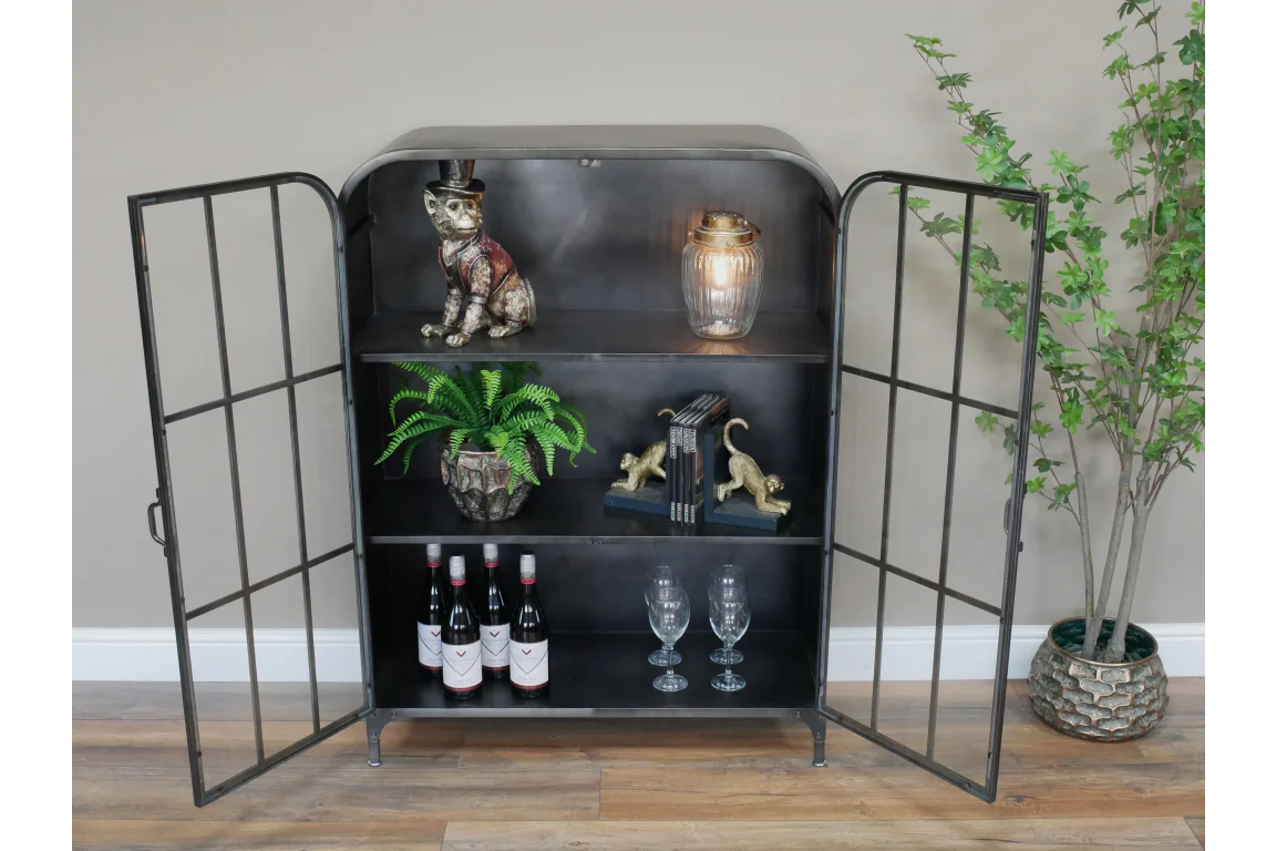 Display Cabinet Glass & Metal Curve - Image 2