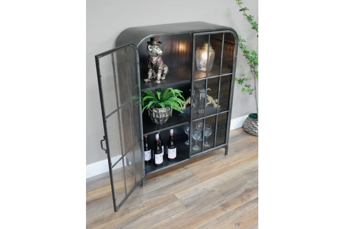 Display Cabinet Glass & Metal Curve - Image 3