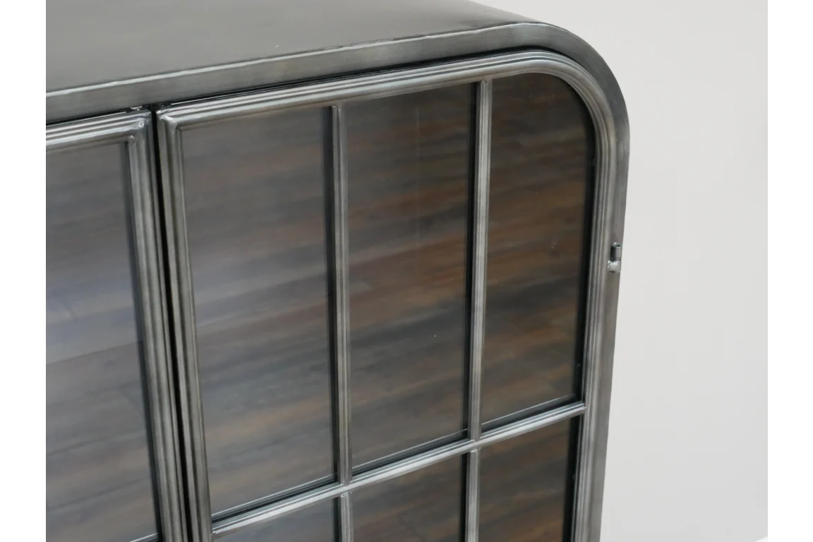 Display Cabinet Glass & Metal Curve - Image 4