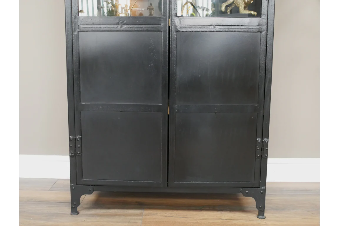 Display Cabinet Glass & Metal Tall - Image 3