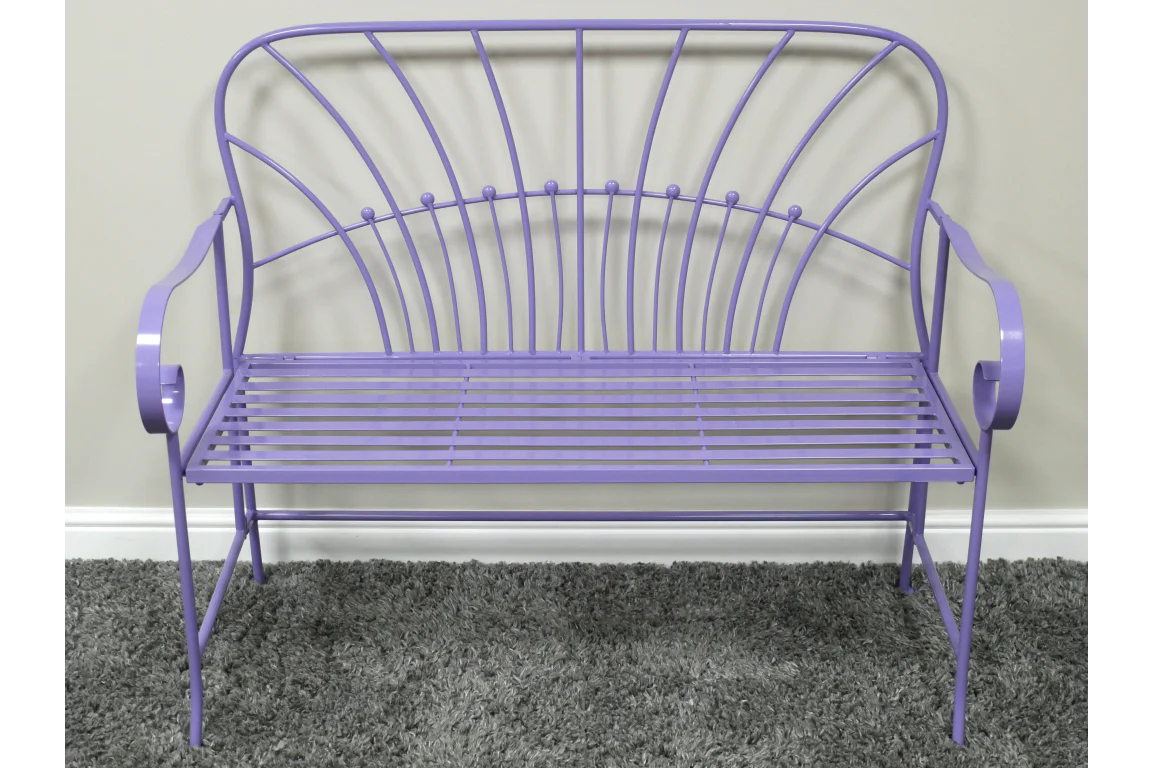 Garden Bench - Purple - Image 2