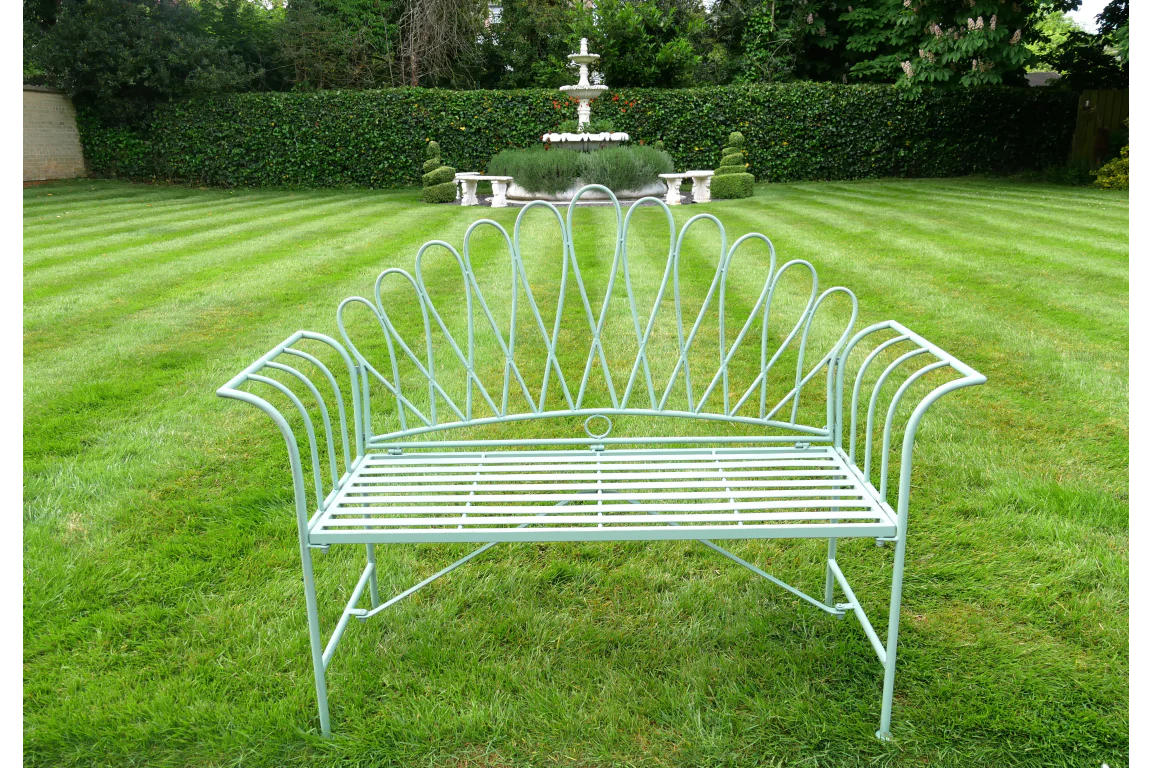 Garden Bench - Pale Blue