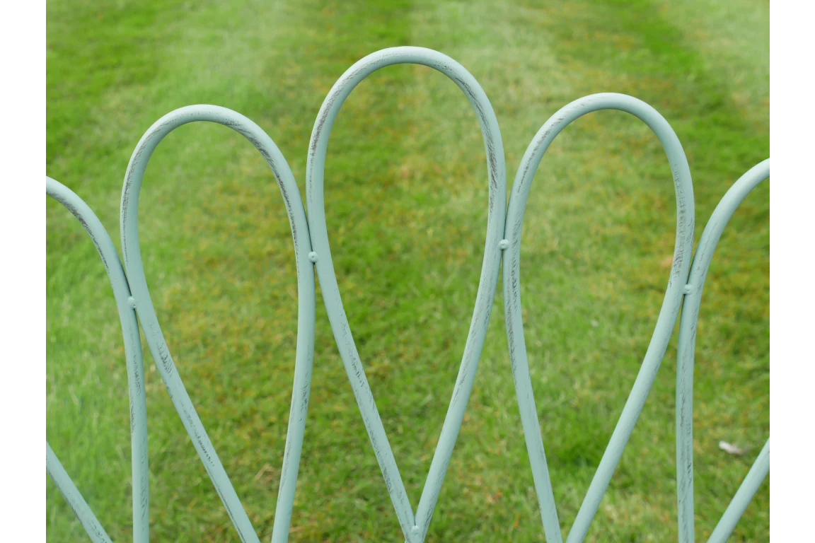 Garden Bench - Pale Blue - Image 3