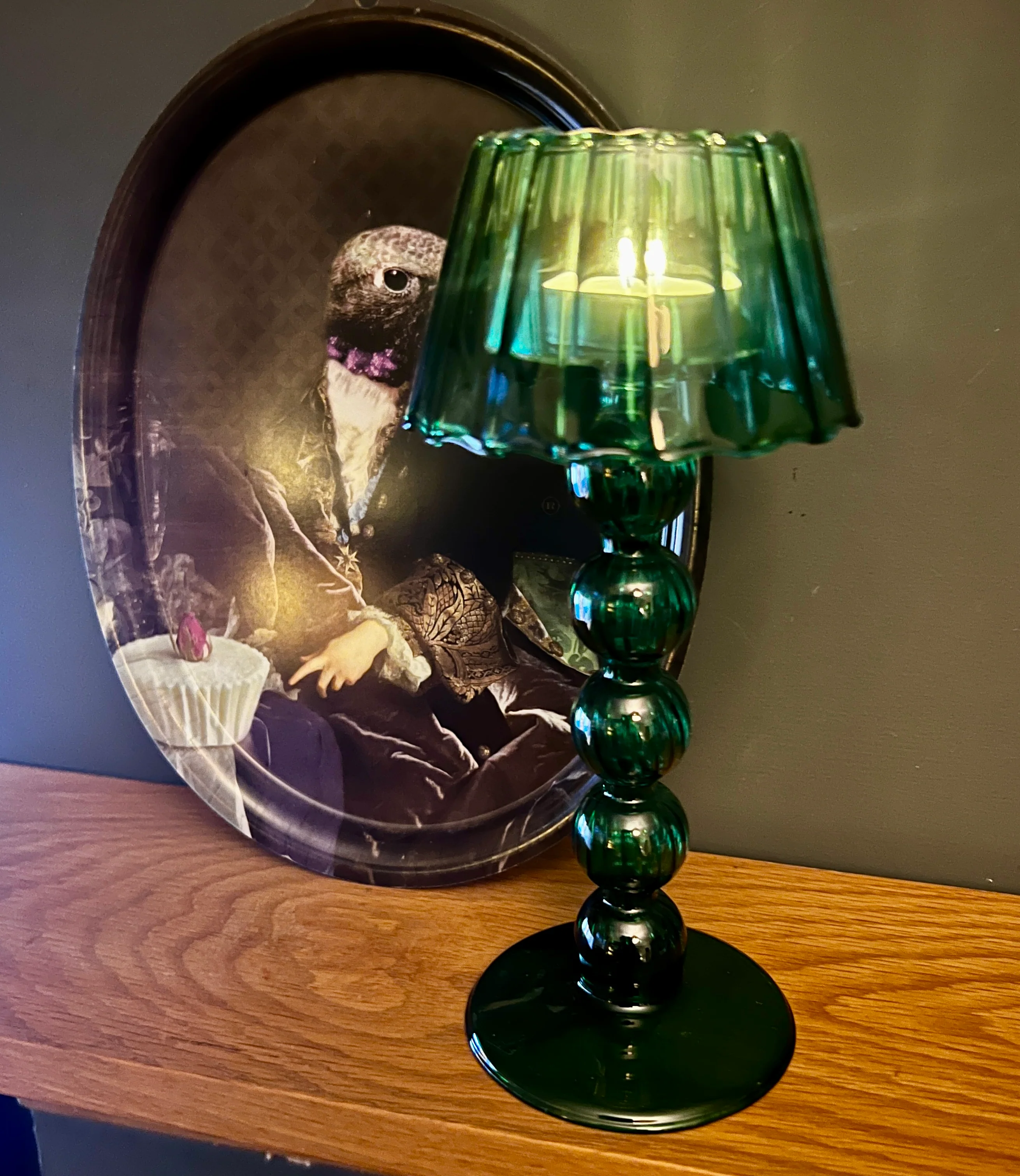 Glass Lamp T Light Holder - Image 3