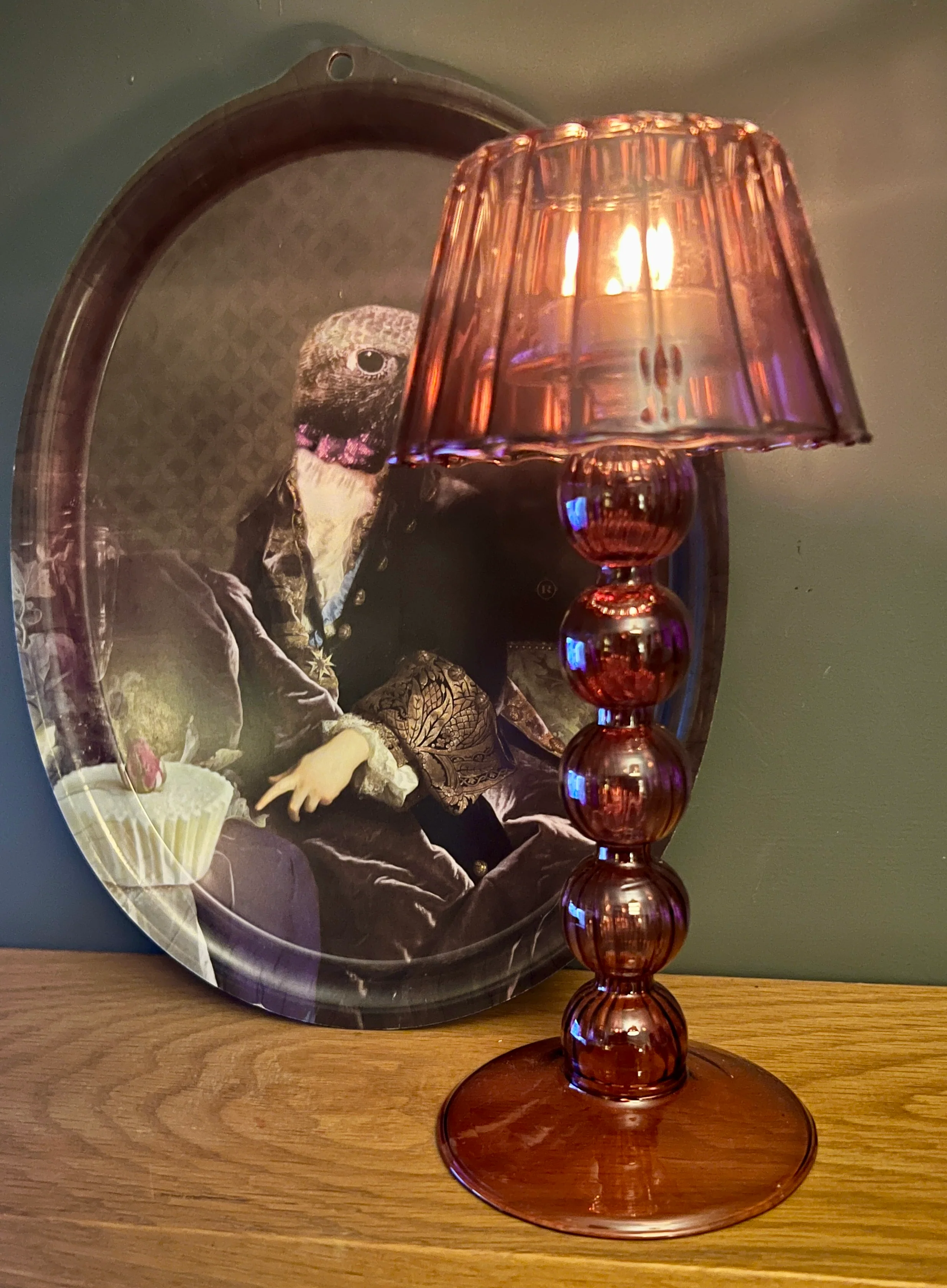 Glass Lamp T Light Holder - Image 4