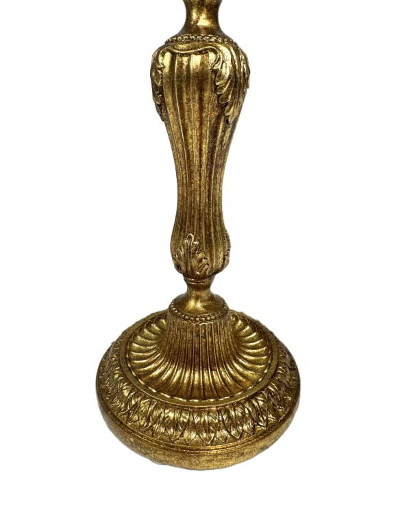 Gold Antiqued finish Candle Stick Large - Image 2