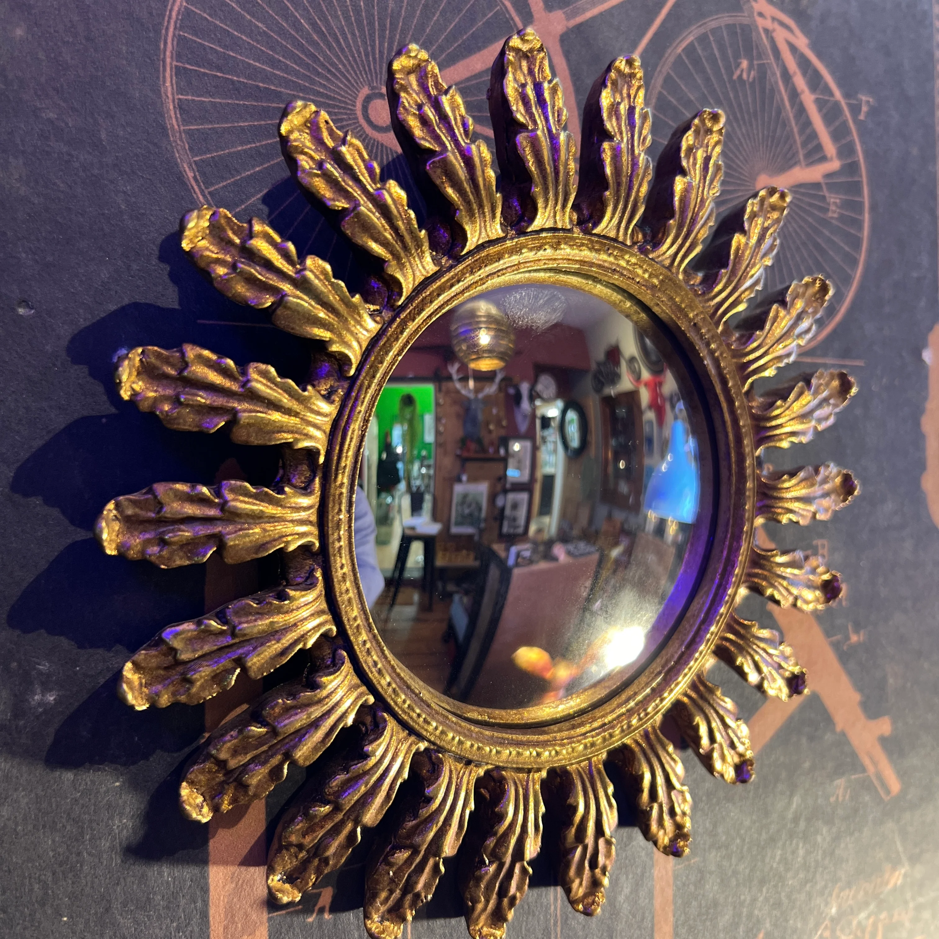 Ornate Set of 9 Convex Assorted Gold - Image 10