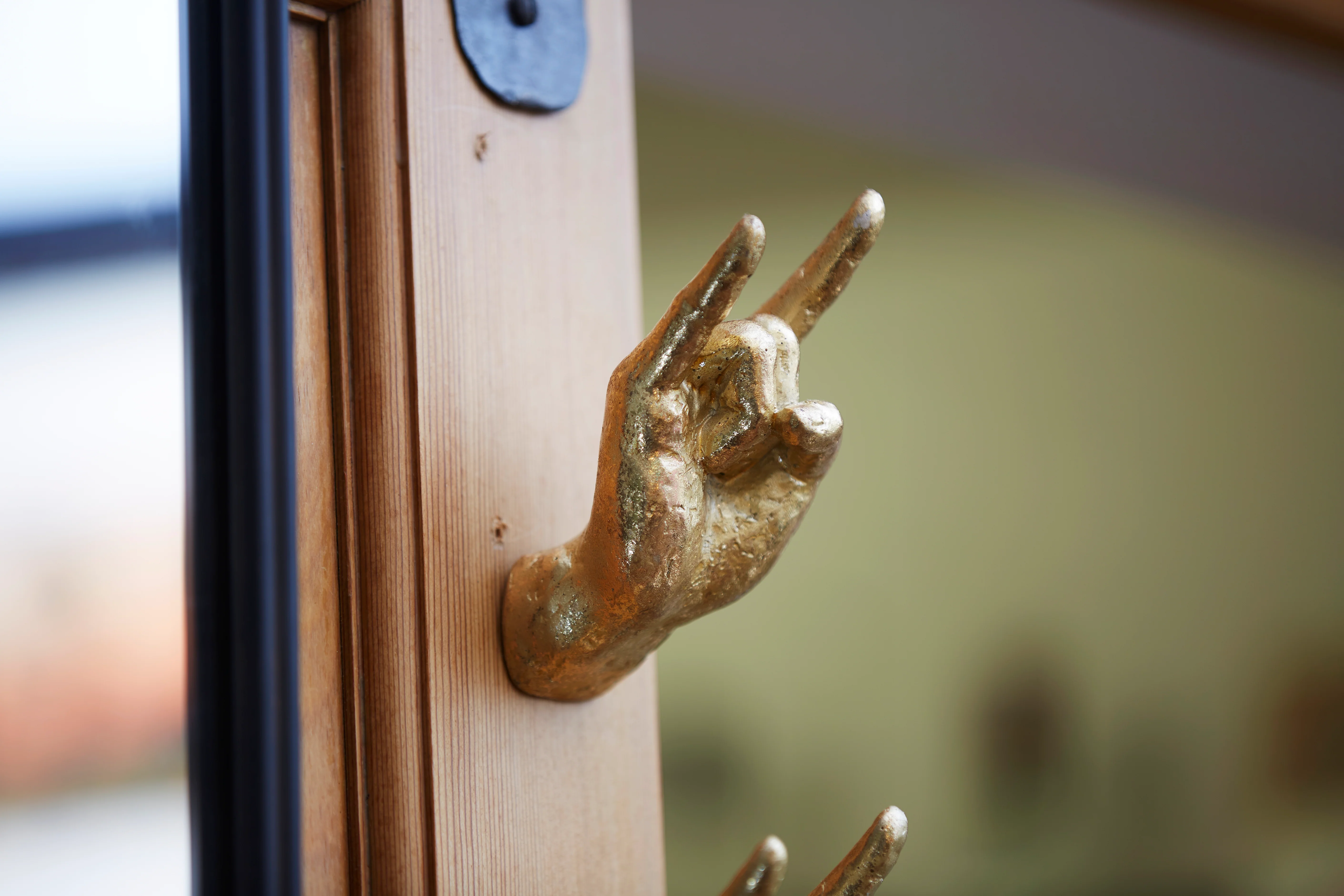 Gold Set of 4 Rock On Wall Hands - Image 5
