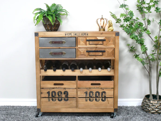 'Home Sweet Home' Wine Cabinet