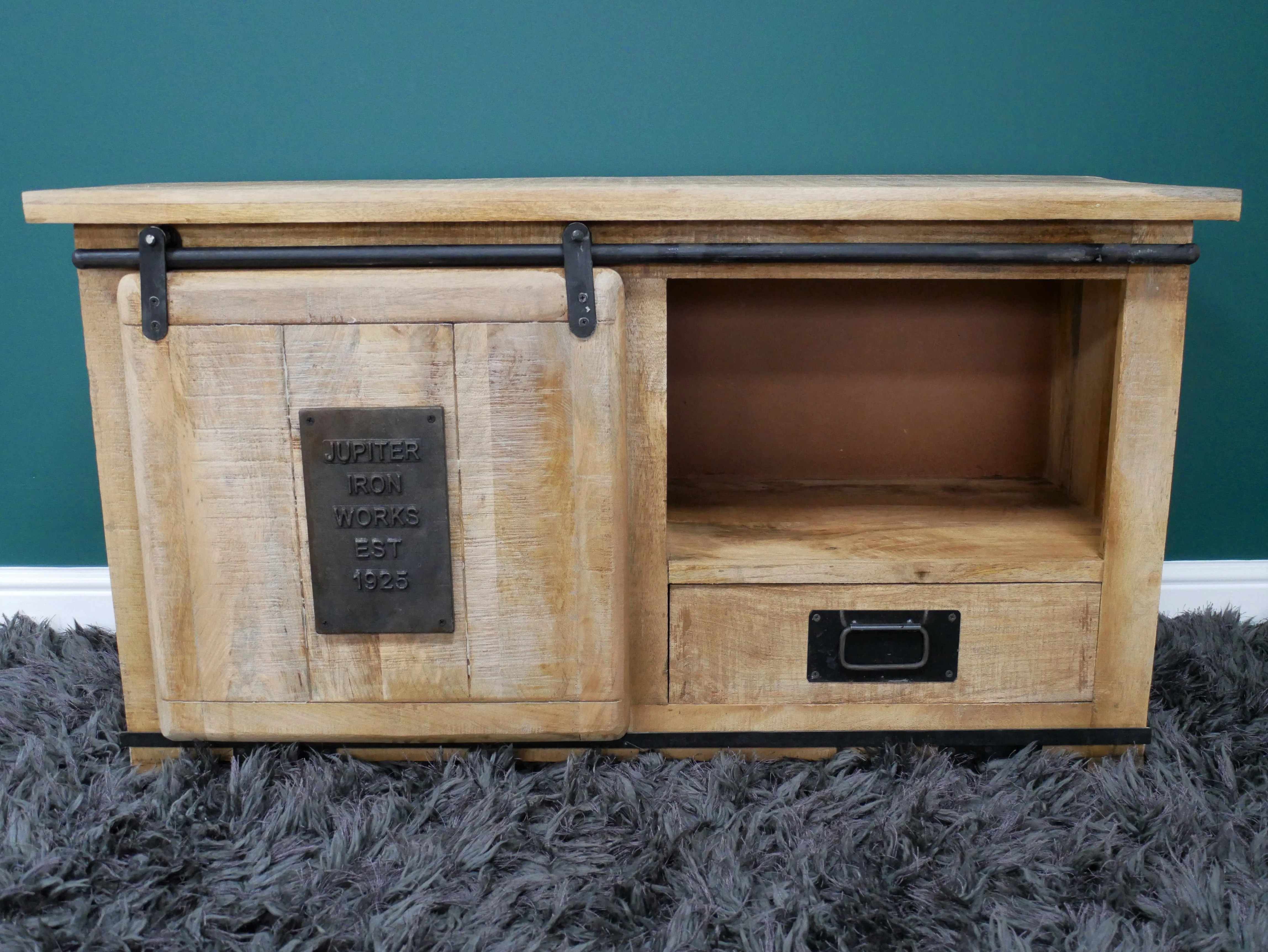 Industrial TV Cabinet Sliding Door - Image 3
