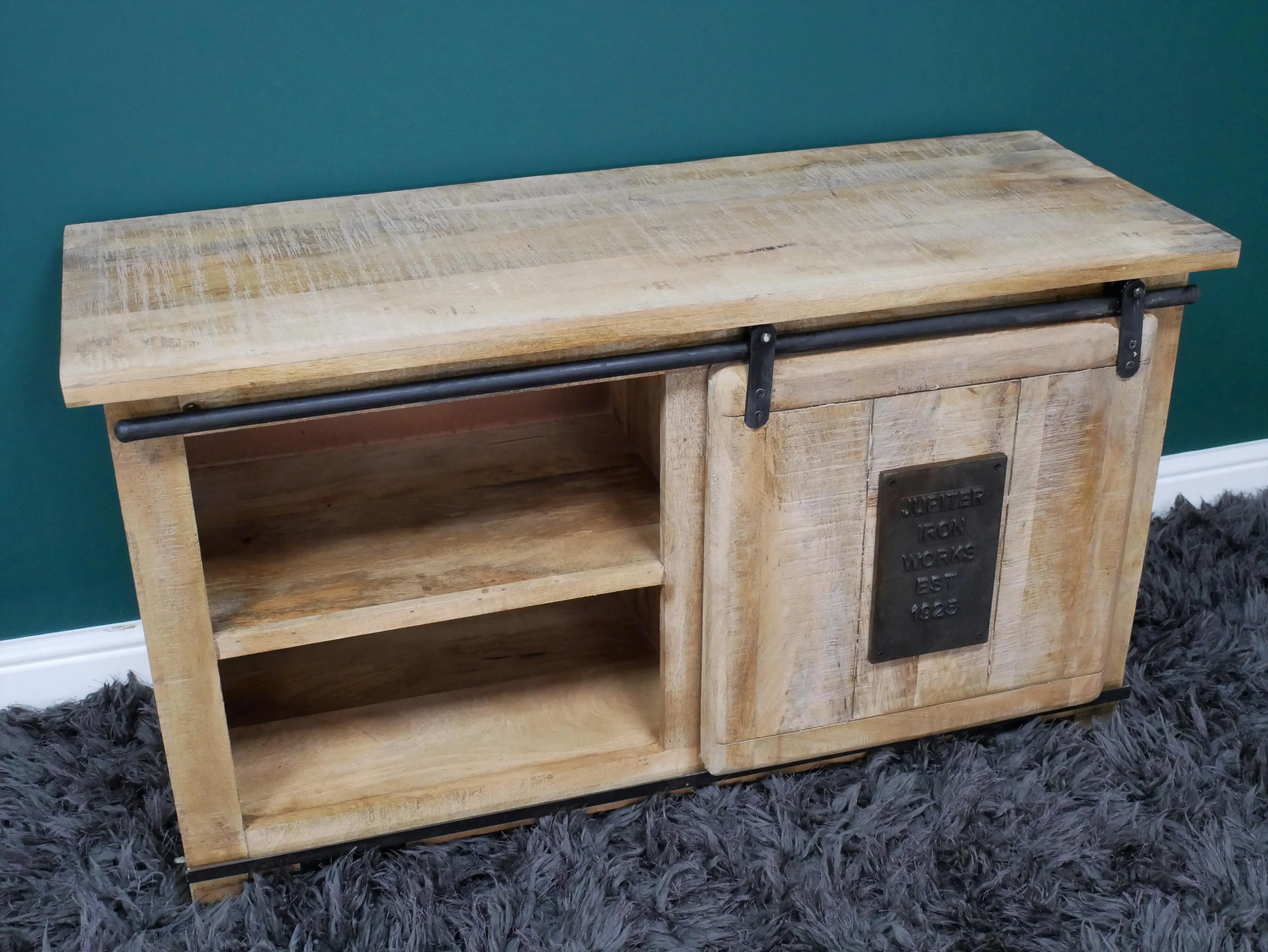 Industrial TV Cabinet Sliding Door - Image 4