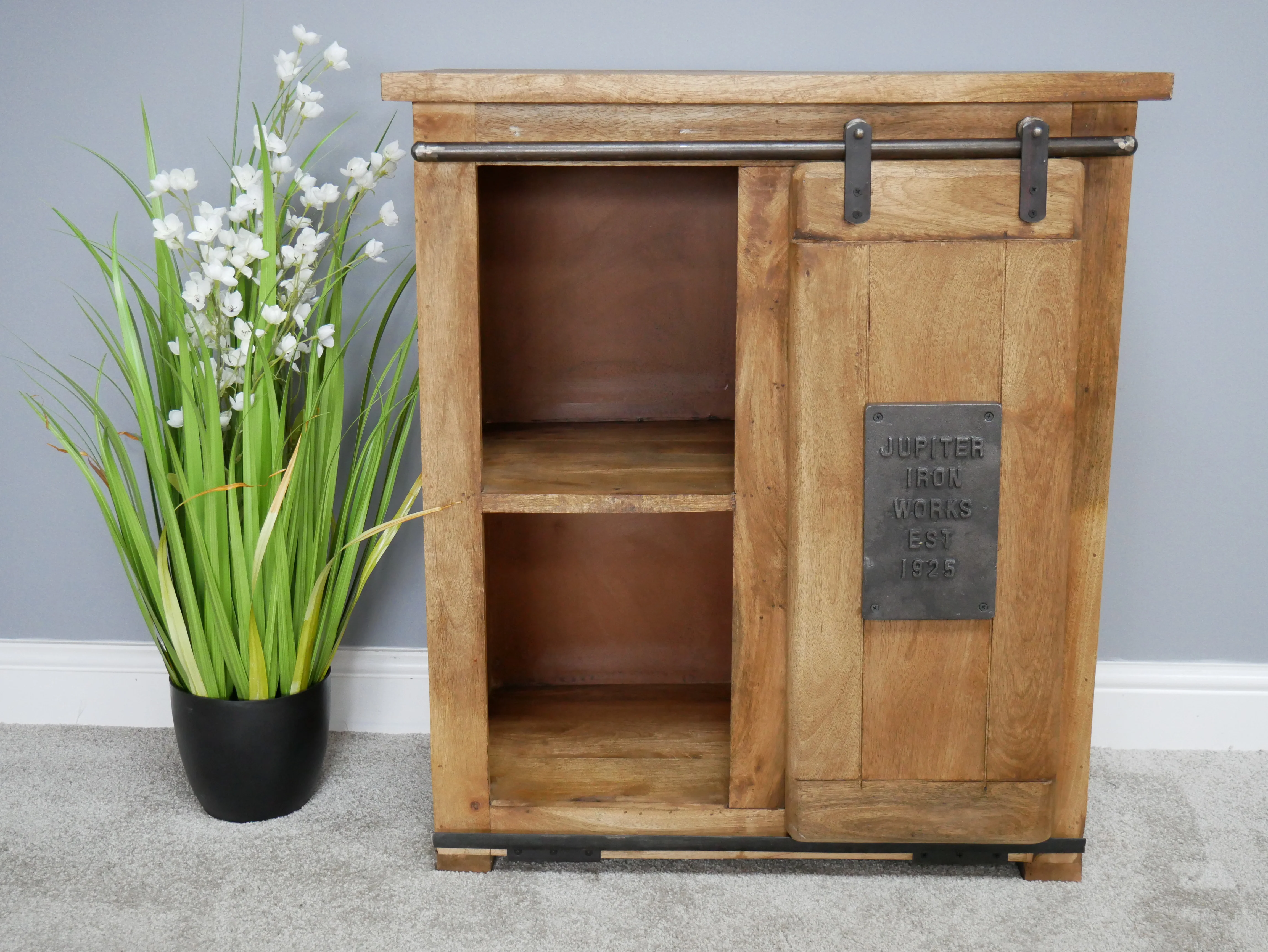 Industrial Cabinet with sliding door- Back In Stock