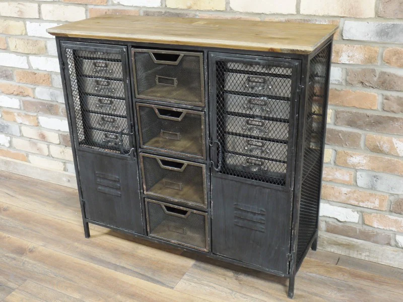 Industrial Cabinet with metal drawers - Image 3