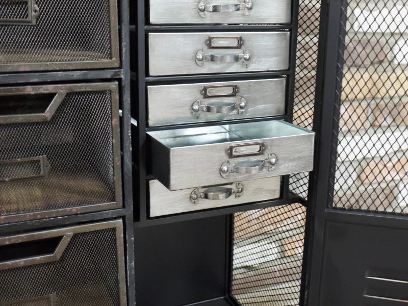 Industrial Cabinet with metal drawers - Image 5
