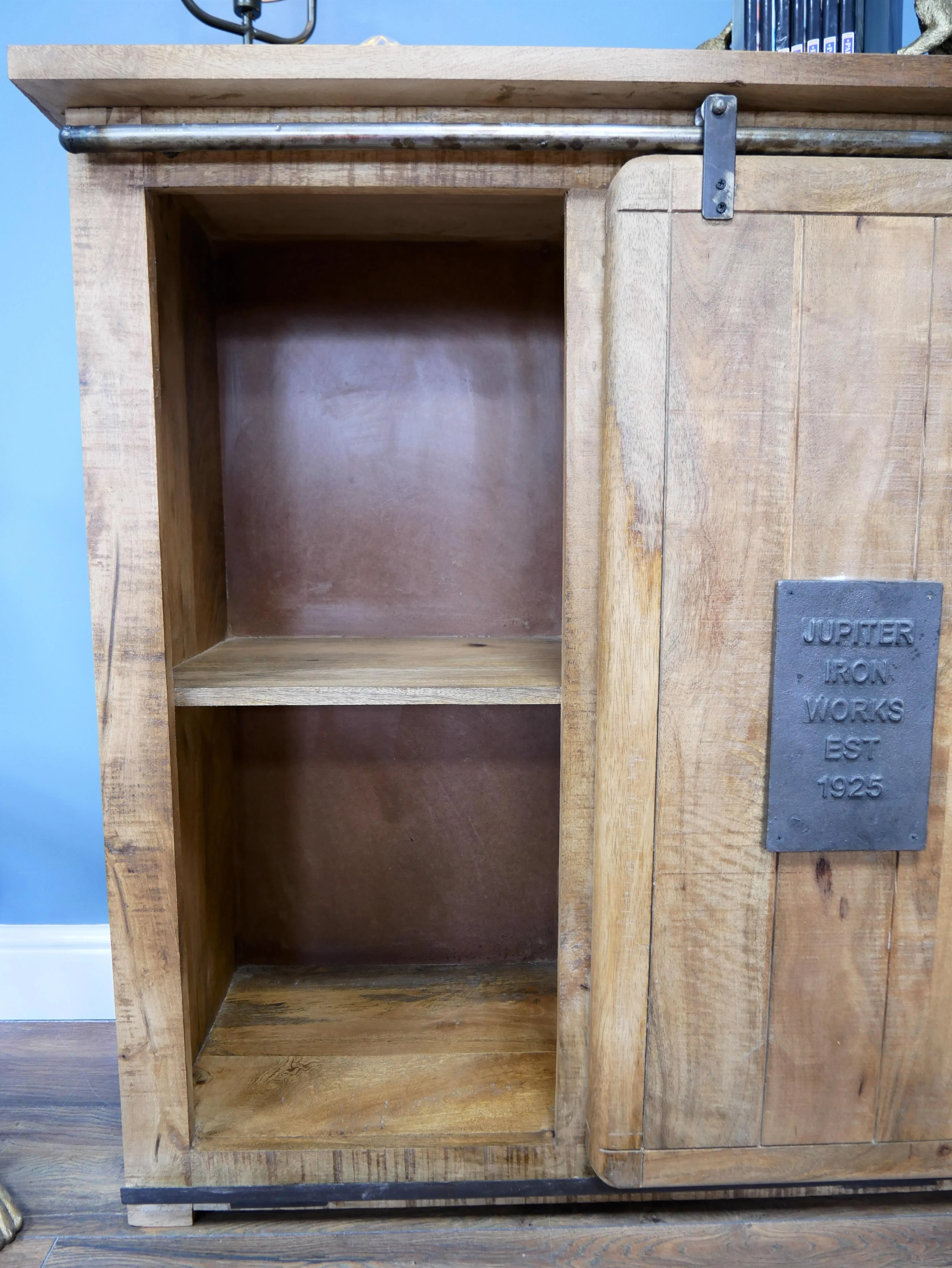 Industrial Sliding Door Cabinet With Drawers - Due May - Image 6