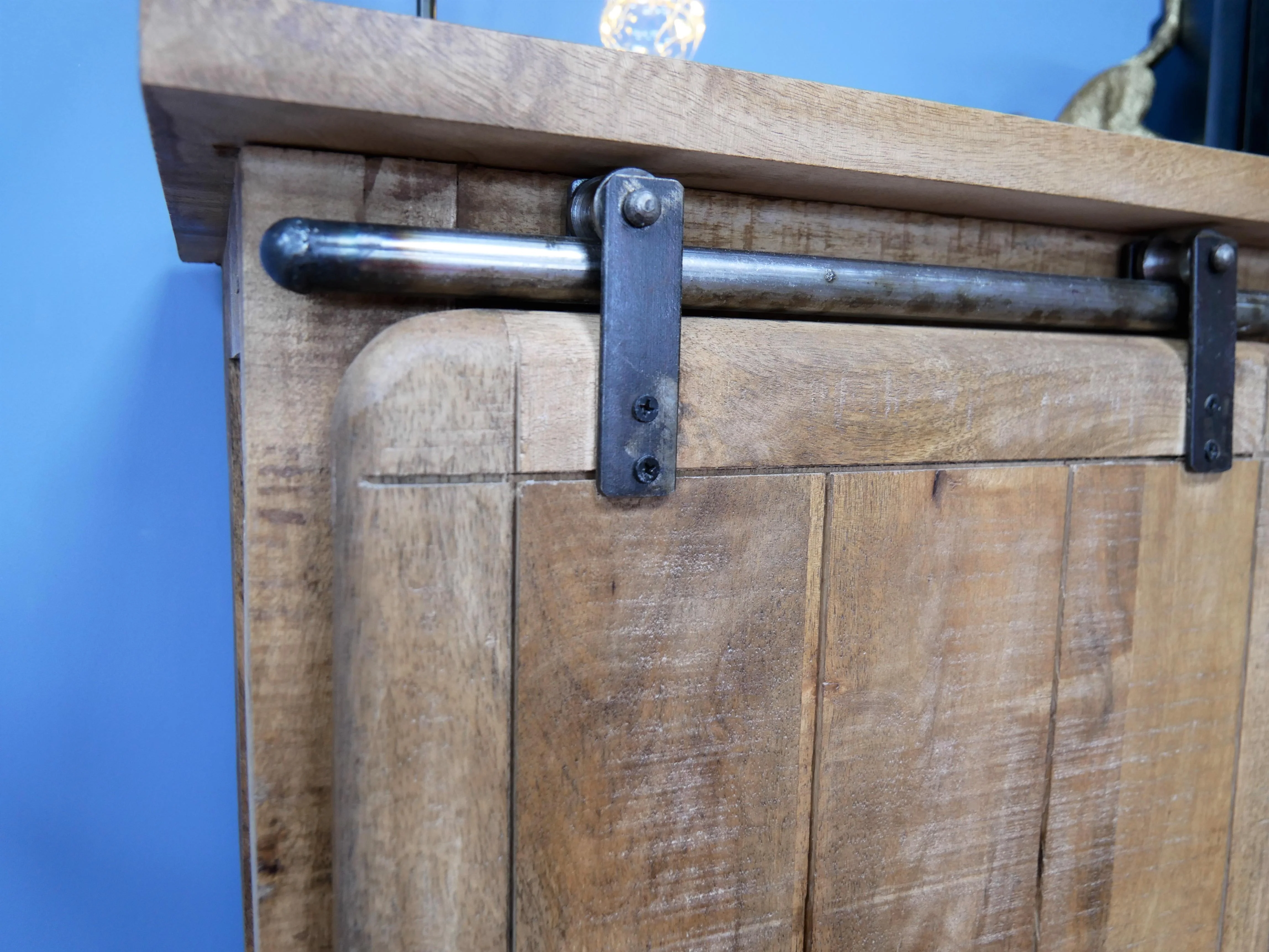 Industrial Sliding Door Cabinet With Drawers - Due May - Image 7