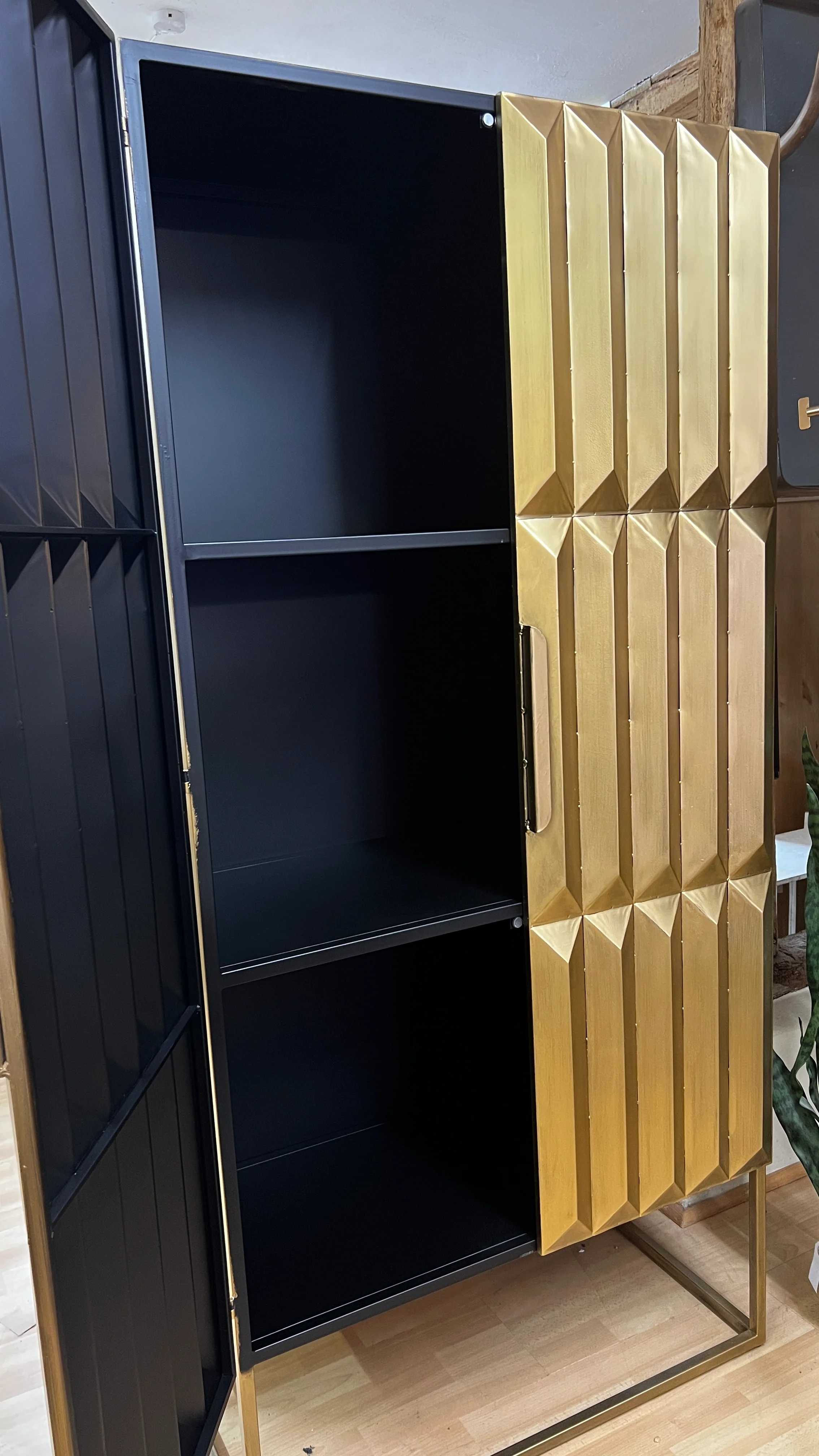 Industrial Cabinet Gold Fitzgerald Tall - Image 2