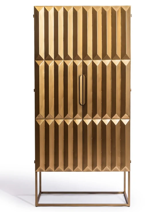 Industrial Cabinet Gold Fitzgerald Tall - Image 3