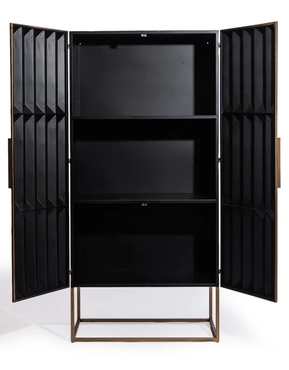 Industrial Cabinet Gold Fitzgerald Tall - Image 4