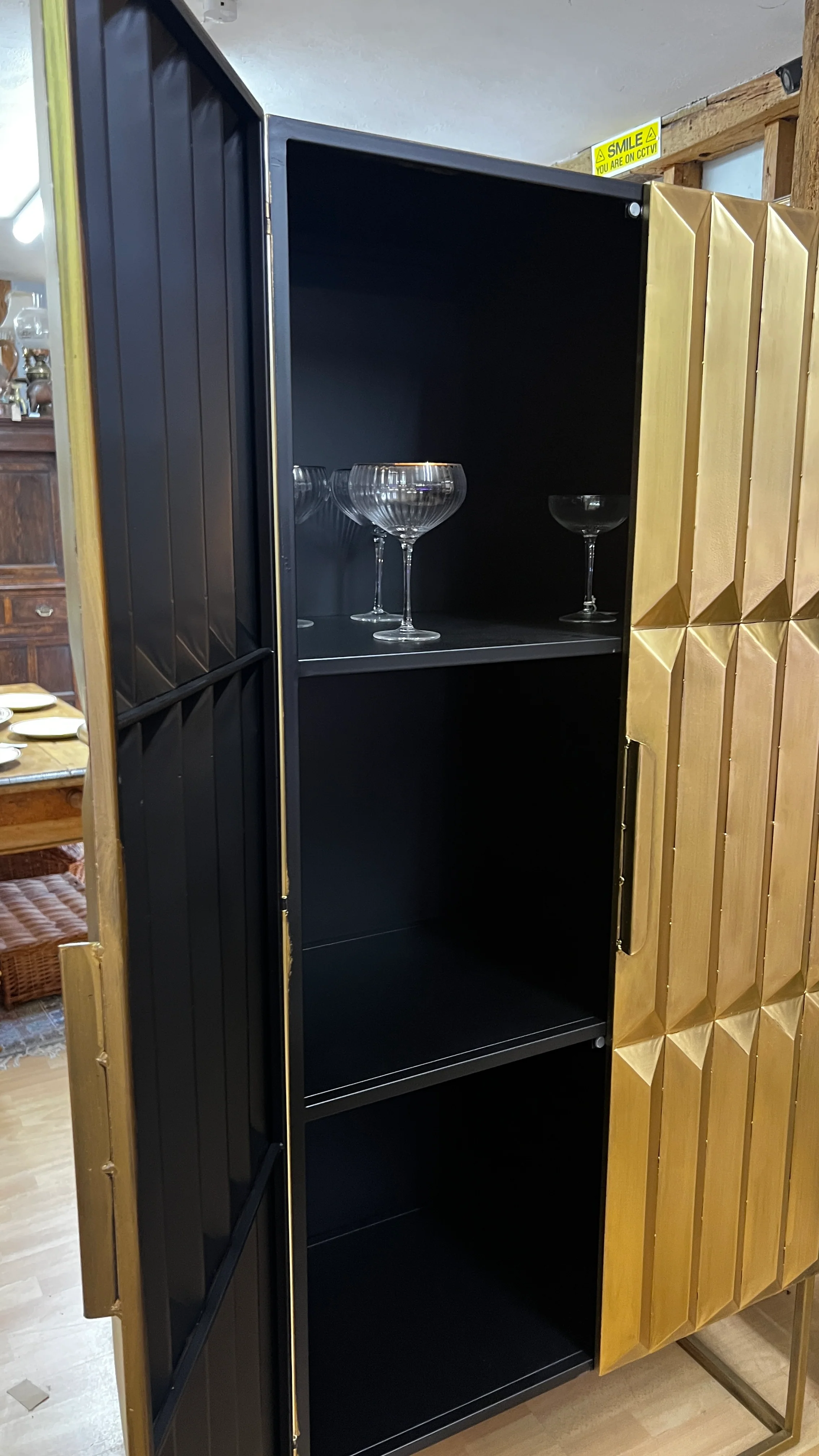 Industrial Cabinet Gold Fitzgerald Tall - Image 5
