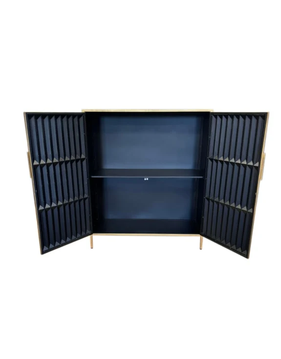 Industrial Cabinet Fitzgerald Gold 2 door - Image 3