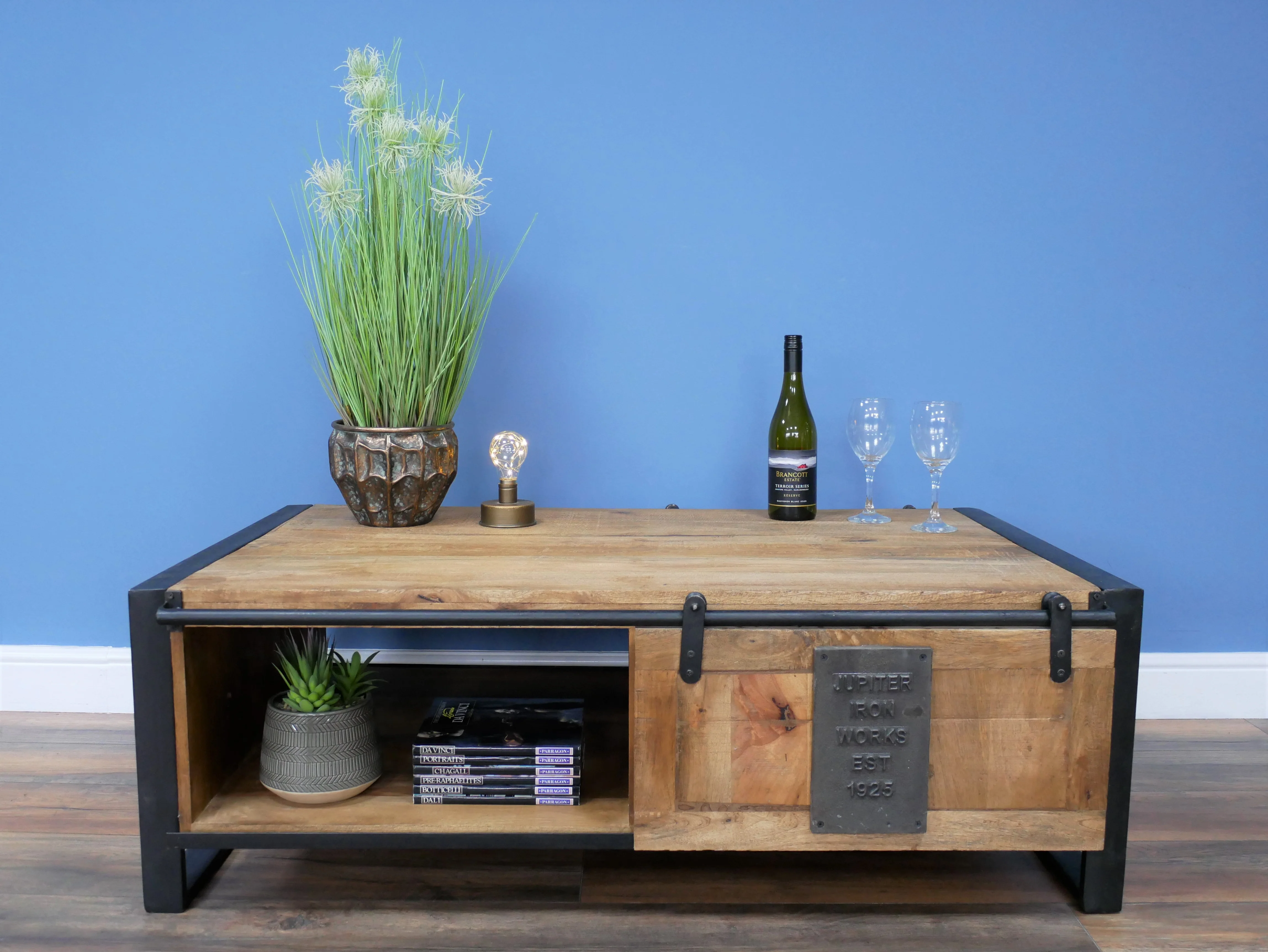 Industrial Coffee Table Sliding Door - Back in stock - Image 2