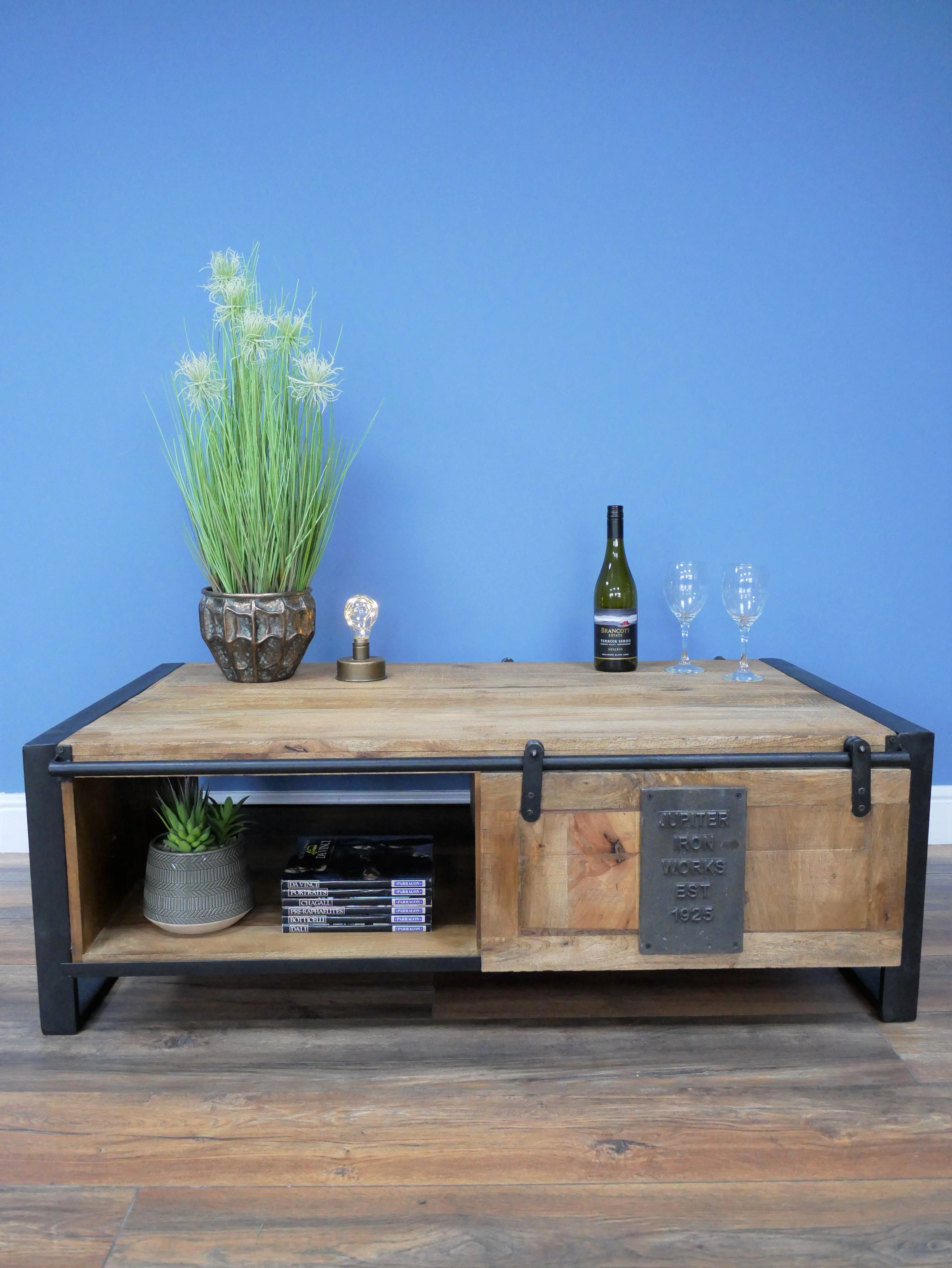 Industrial Coffee Table Sliding Door - Back in stock - Image 3
