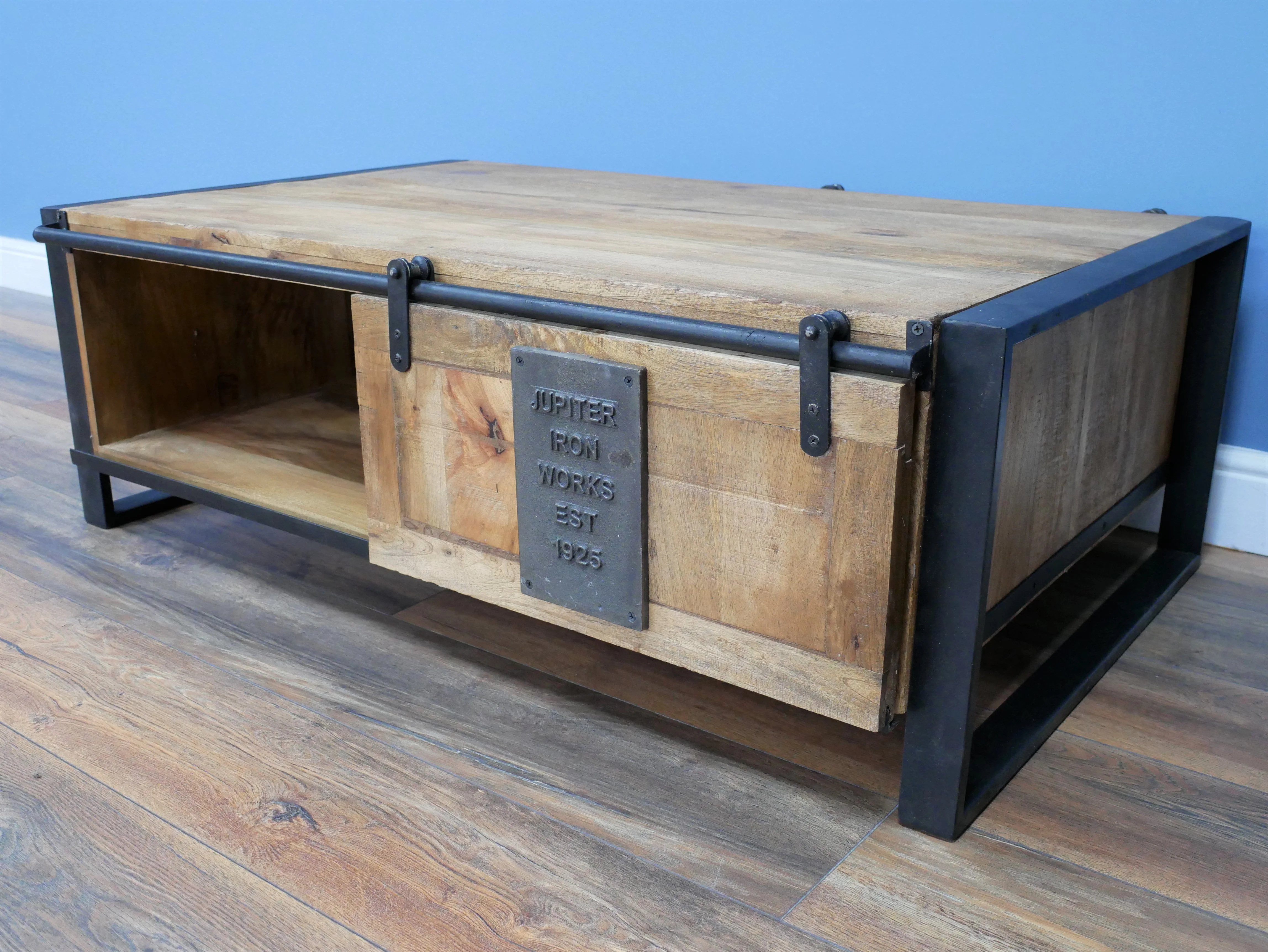Industrial Coffee Table Sliding Door - Back in stock - Image 4