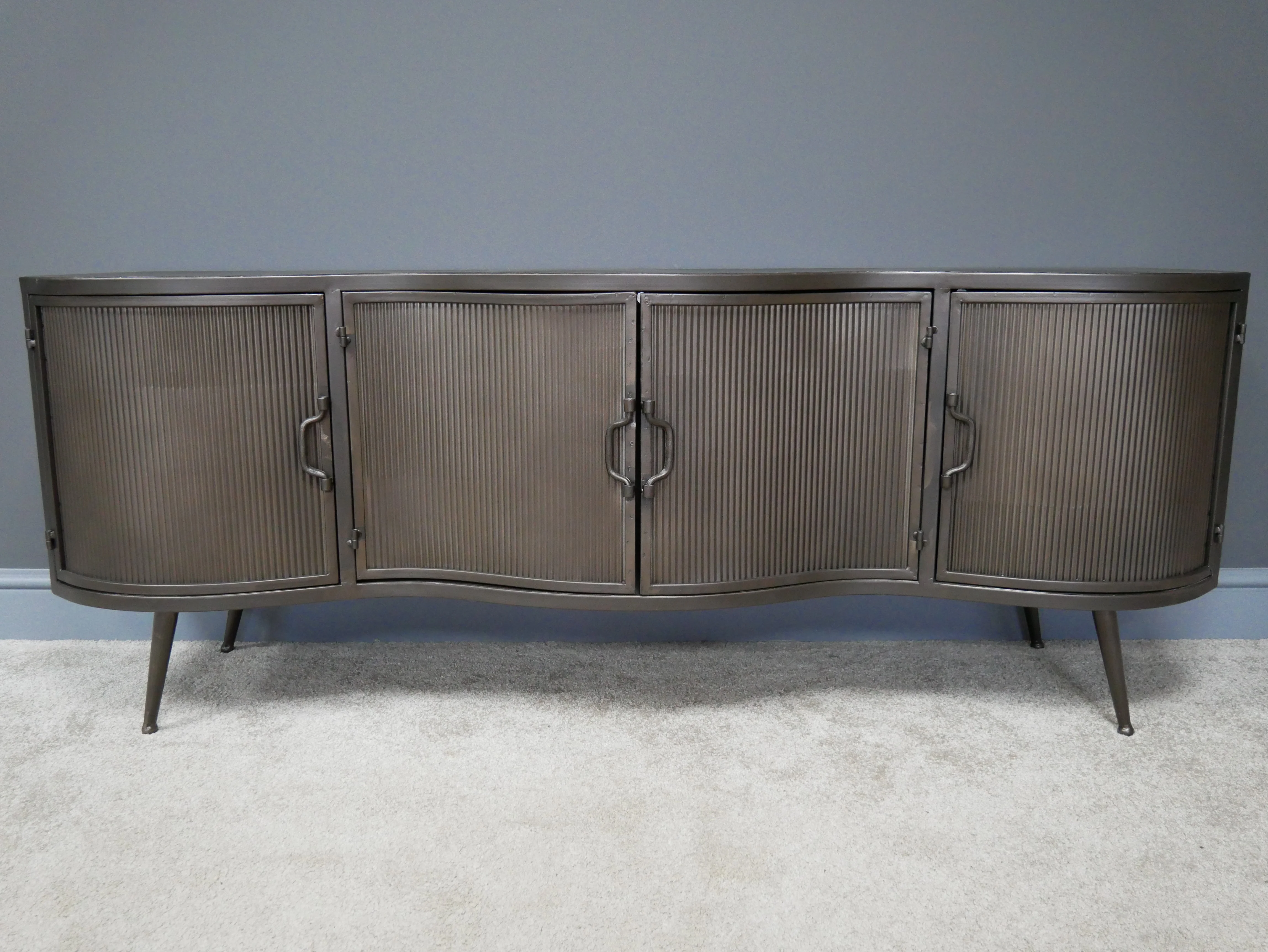 Industrial Curve TV Cabinet - Image 4