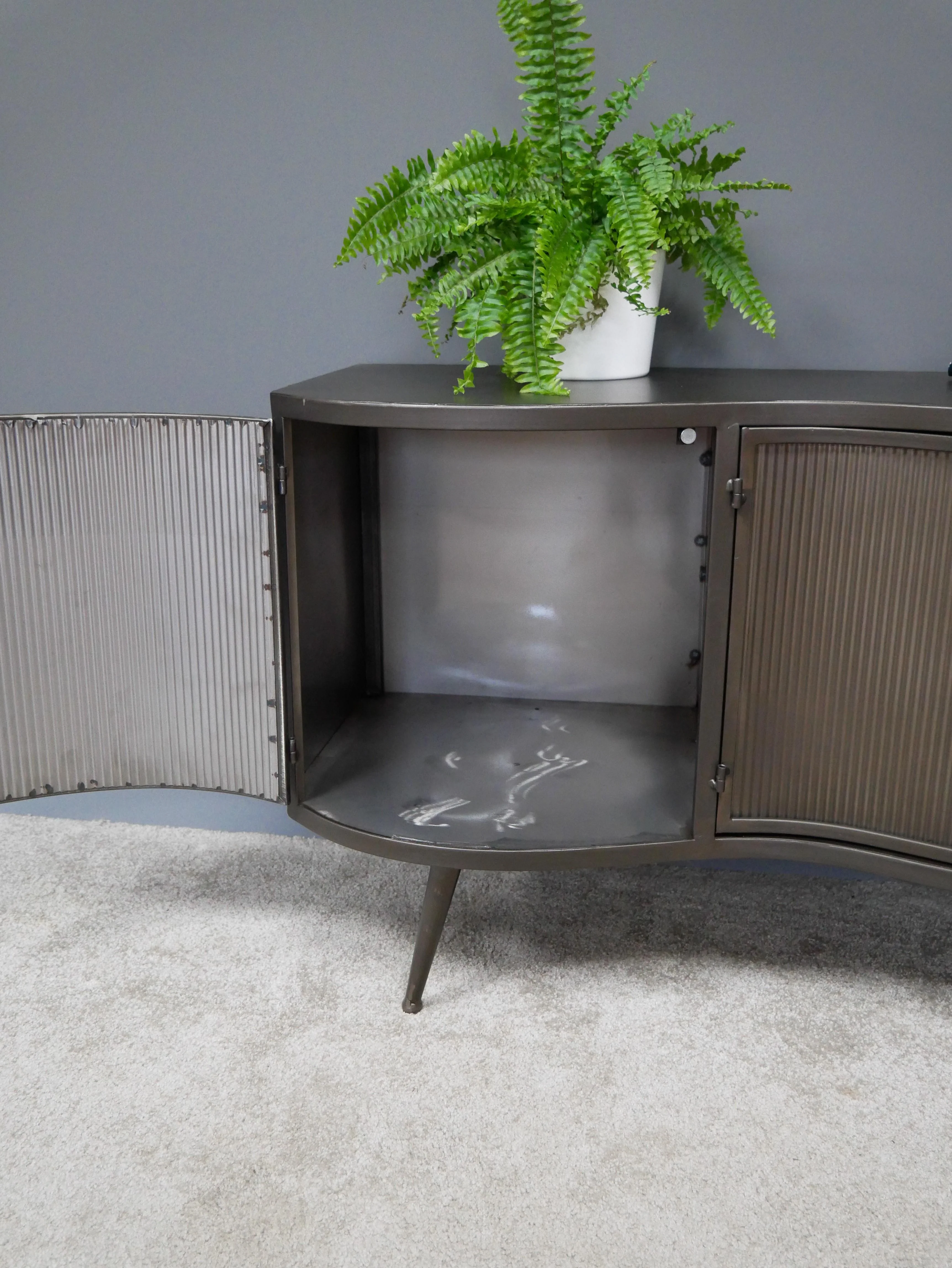 Industrial Curve TV Cabinet - Image 7