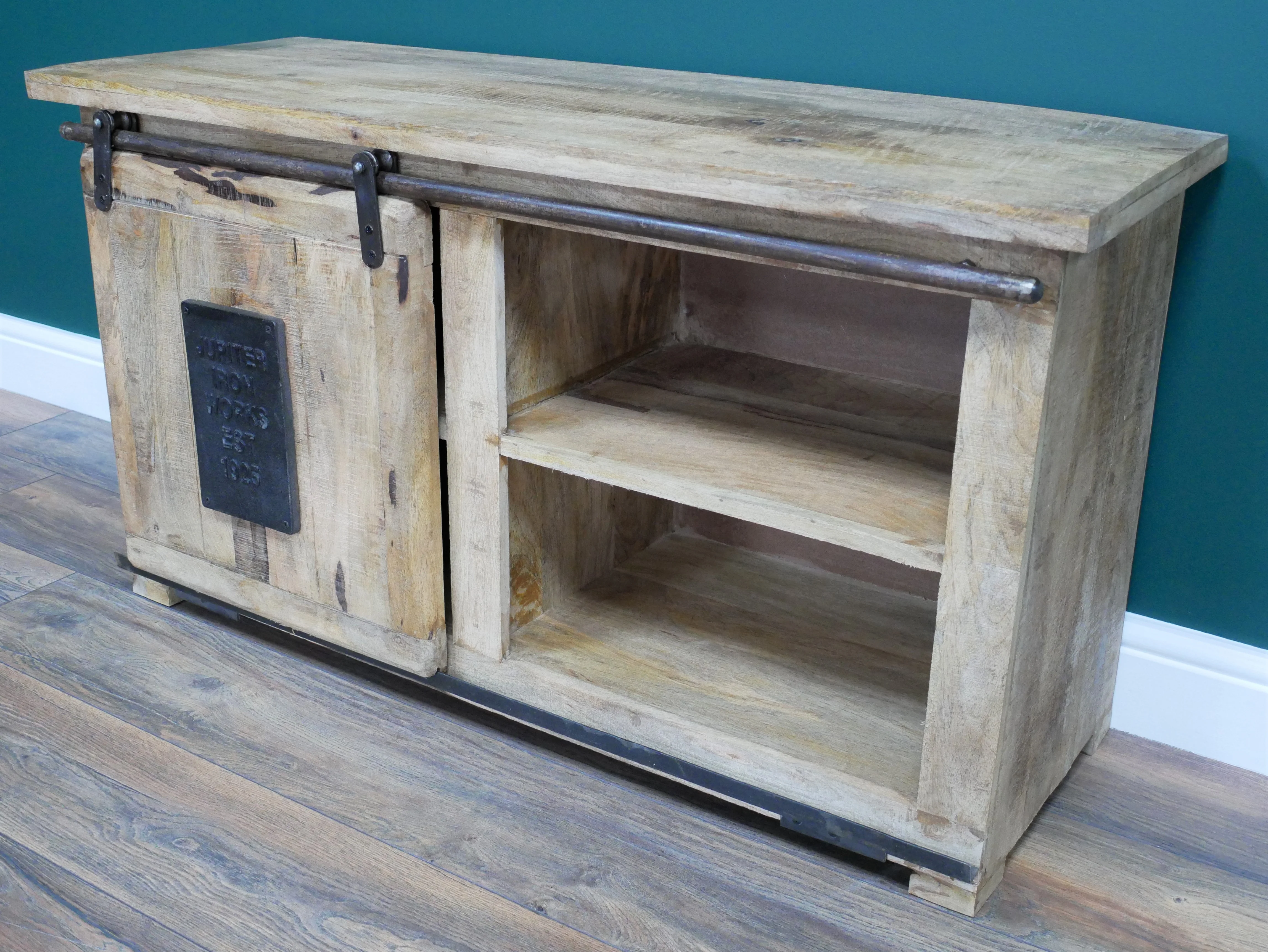 Industrial Media Cabinet Small Sliding Door - Image 4