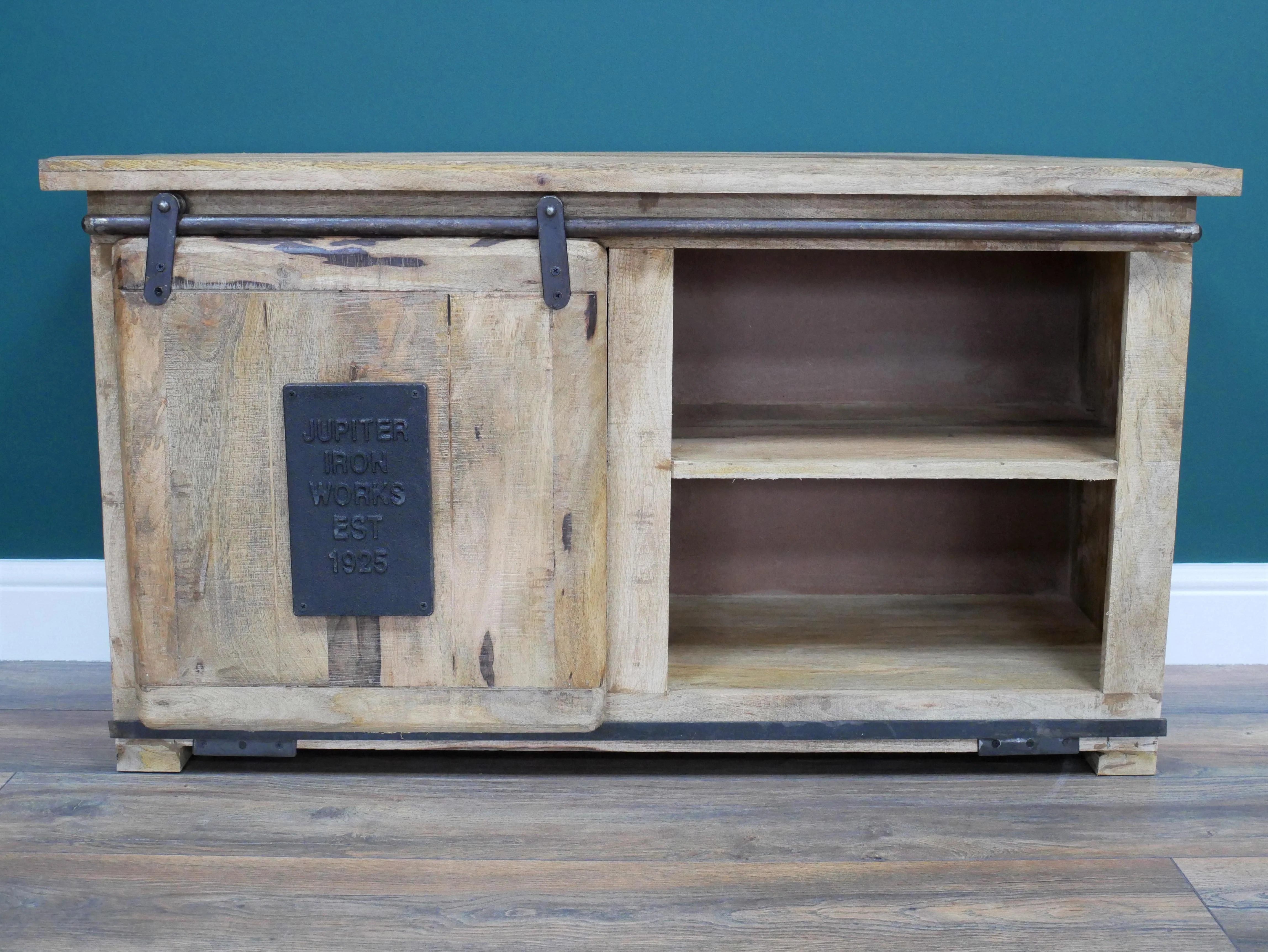 Industrial Media Cabinet Small Sliding Door - Image 5