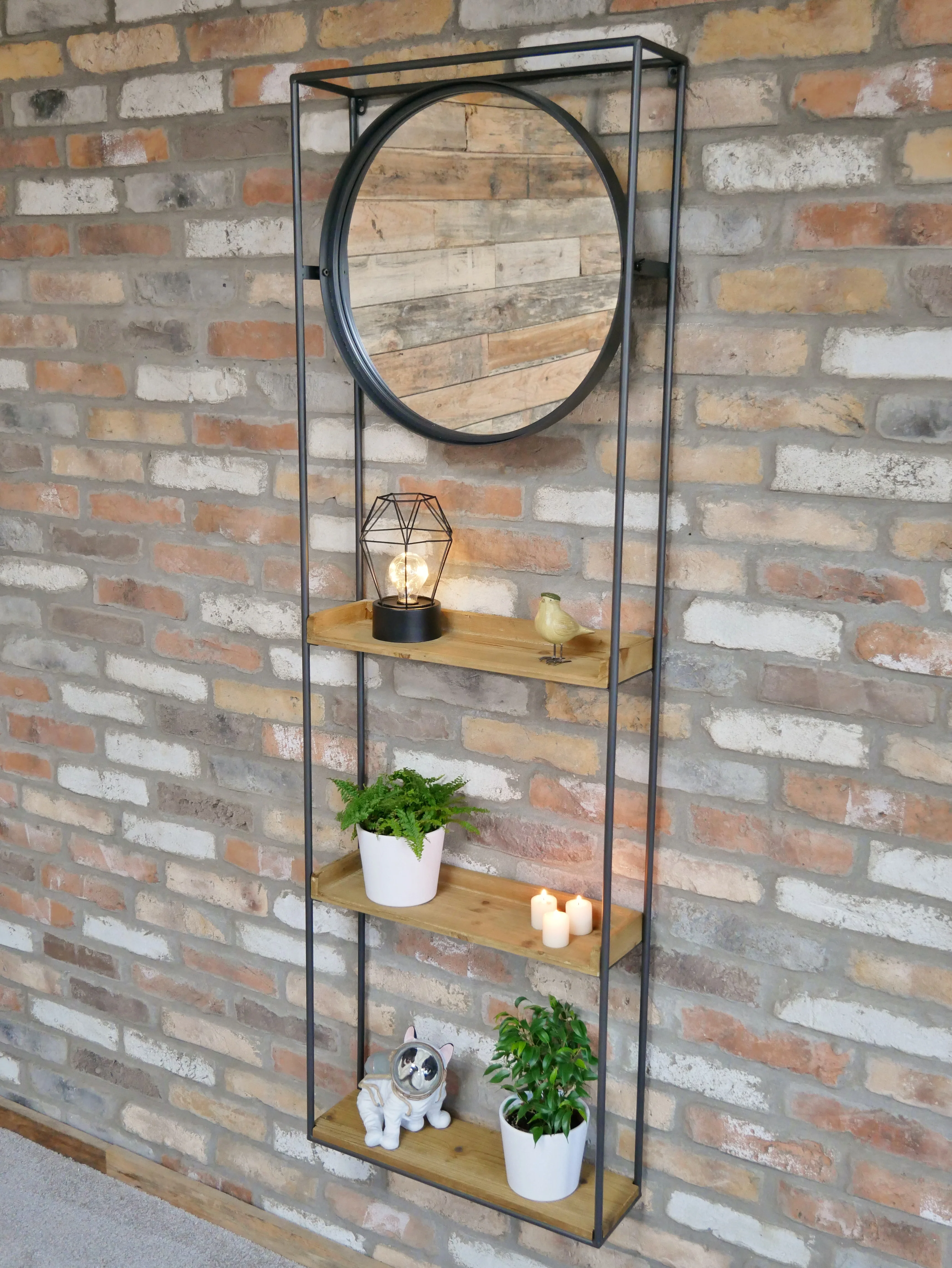 Industrial Wall Unit with mirror - Image 3