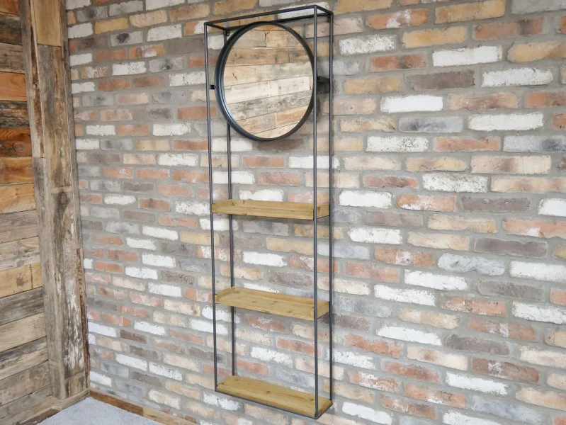Industrial Wall Unit with mirror - Image 4