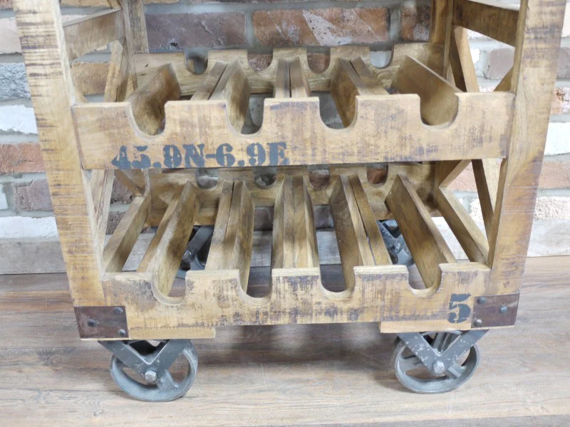 Industrial Wine Trolley - Image 4