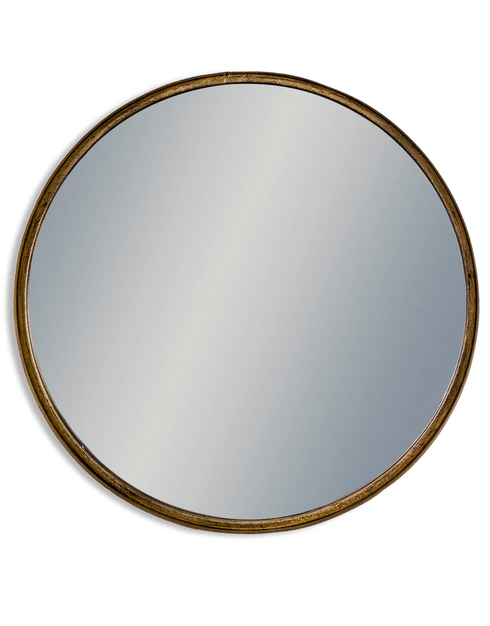 XLarge Black and Bronze Deep Framed Cylinder Mirror