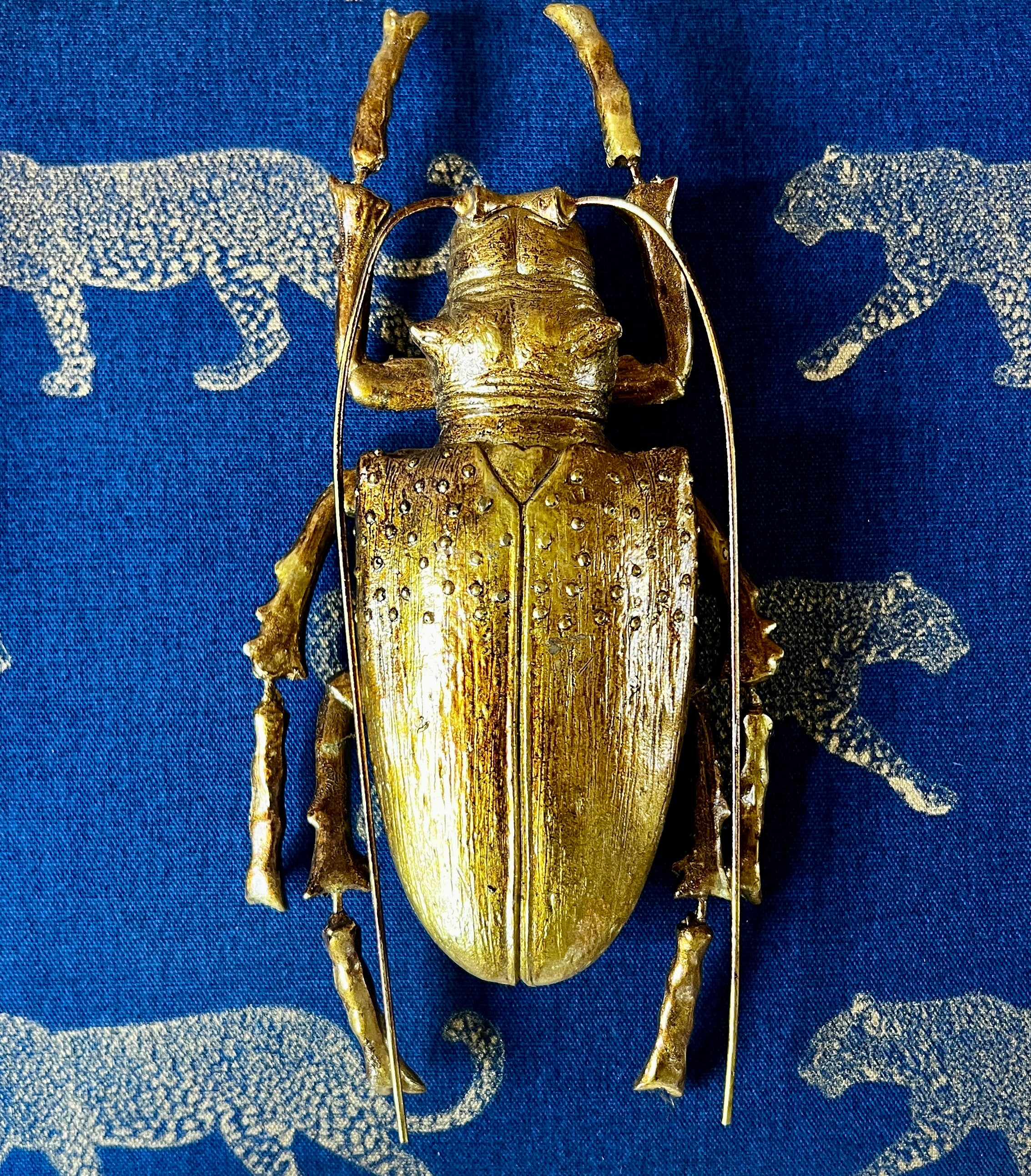 Large Gold Beetle Wall Decor - Image 4