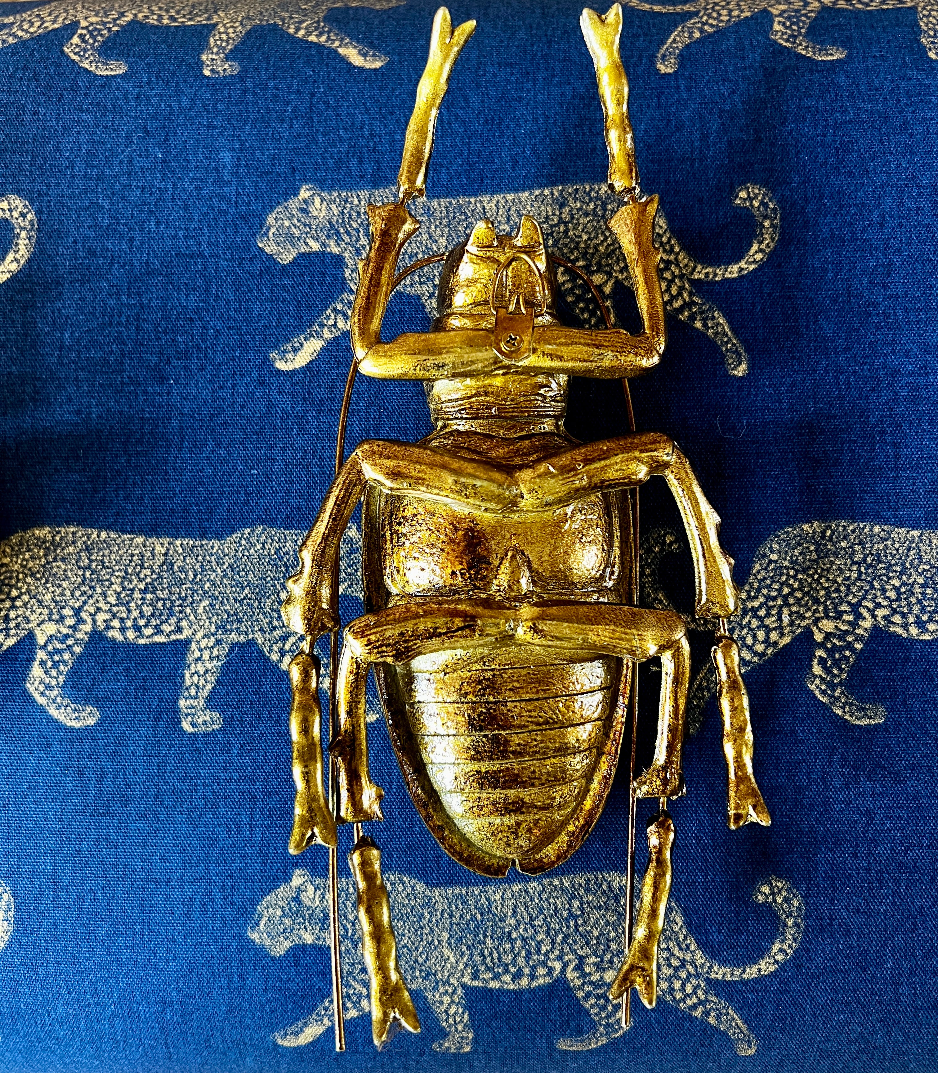 Large Gold Beetle Wall Decor - Image 5